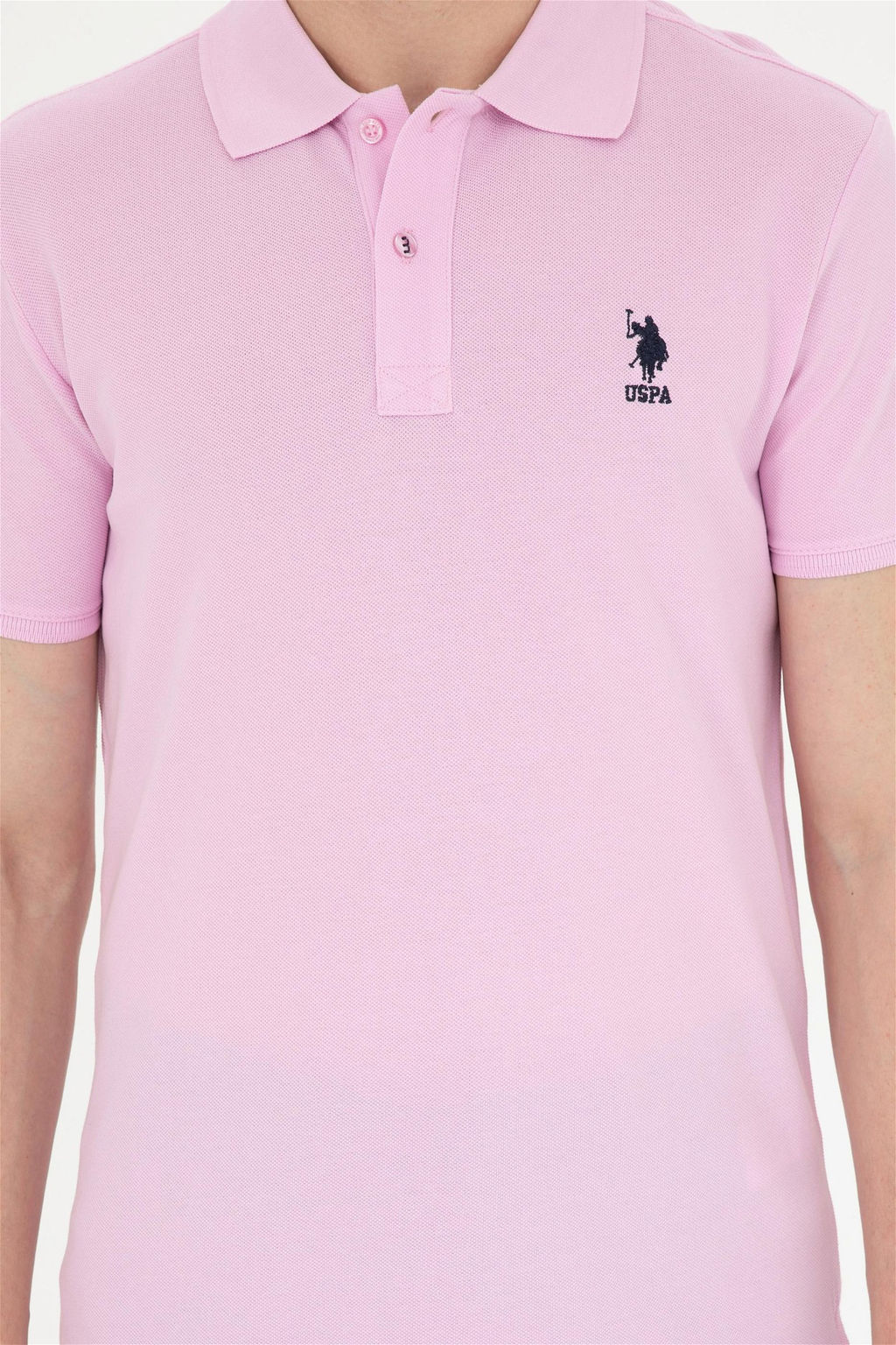 U. S. Polo Assn / Мужская розовая базовая футболка - U.s. polo assn фото 6