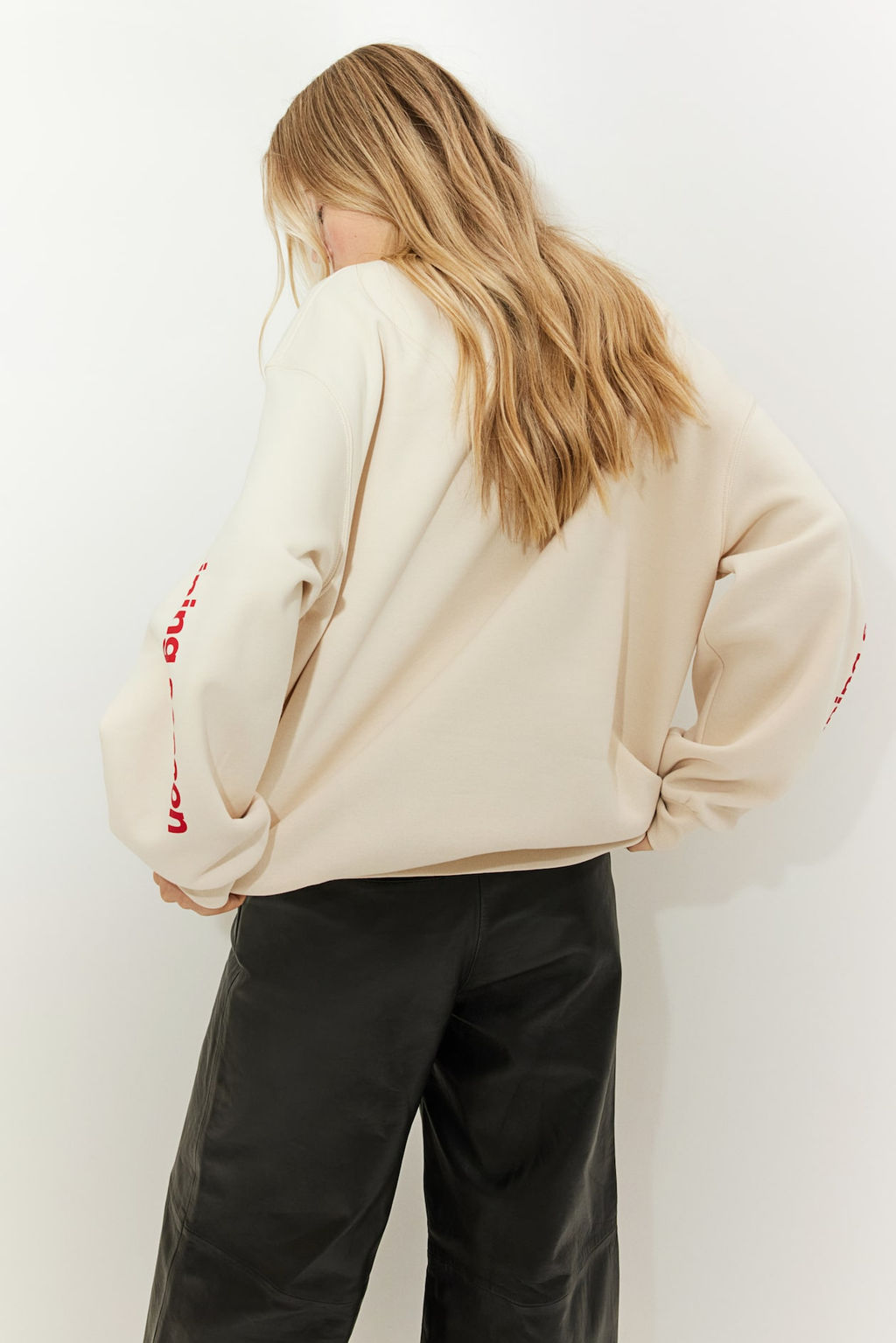 Sudadera oversize con estampado - H&m фото 4