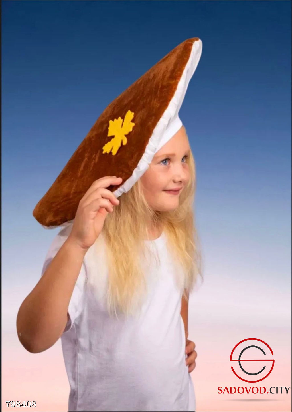 Карнавальная шапка шляпа Гриб белый - Bruno фото 3