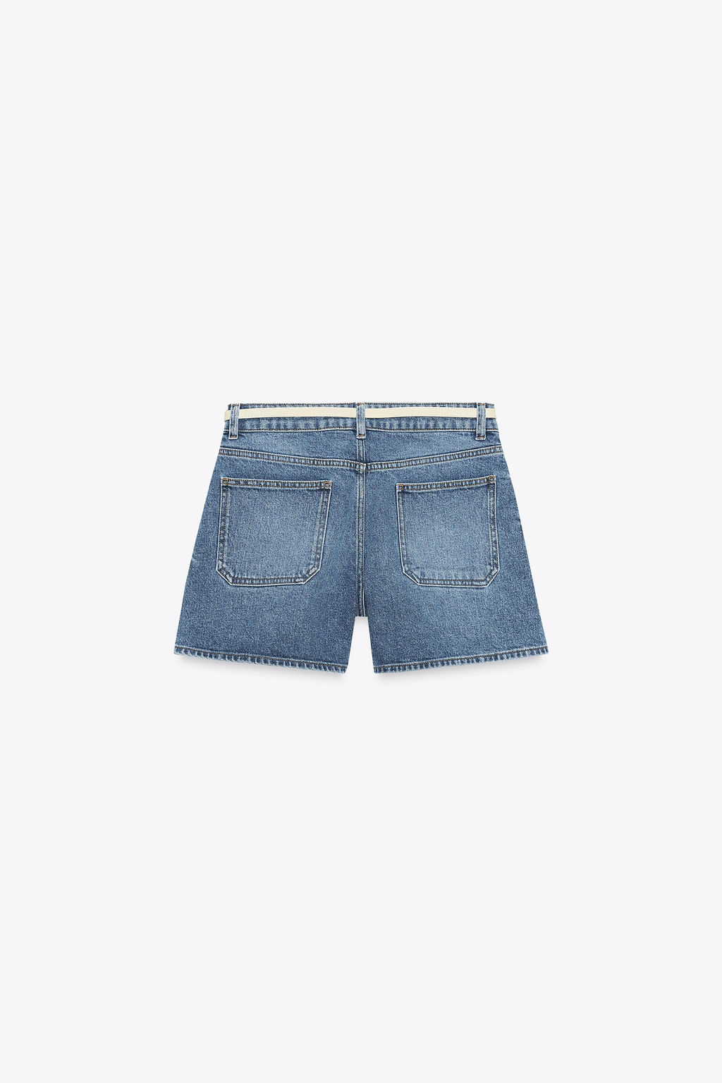 Z1975 DENIM SHORTS WITH BELT - Zara фото 11