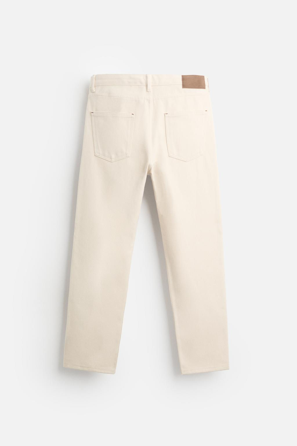 TEXTURED COTTON TROUSERS - Zara фото 8