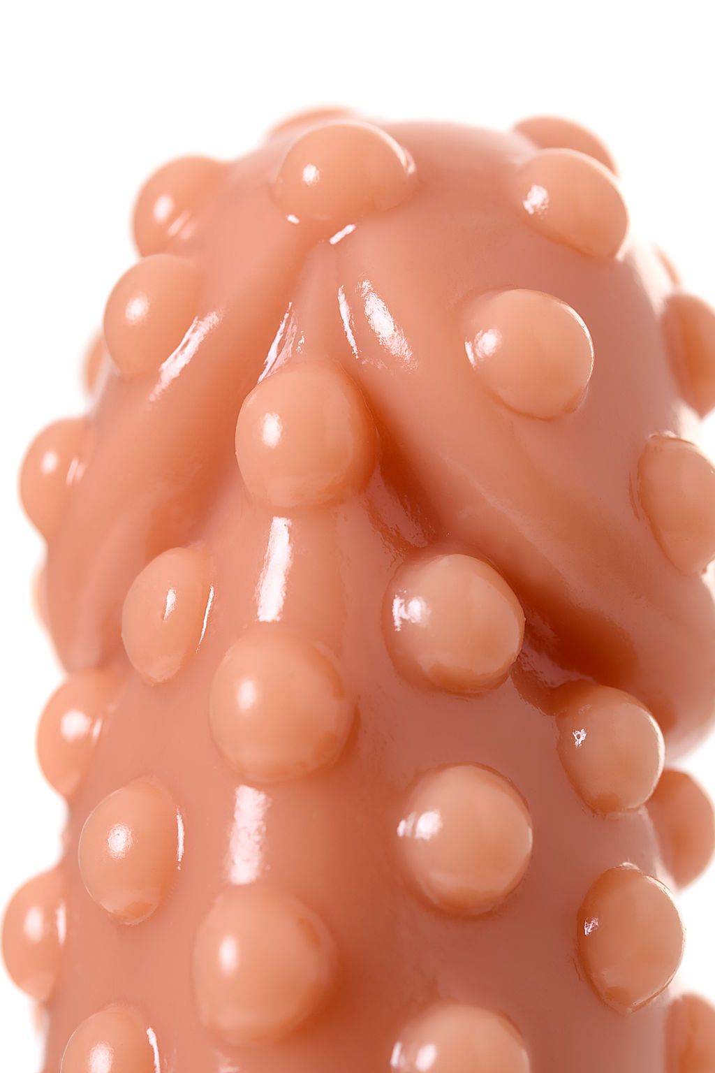 Насадка KOKOS реалистичная с дополнительной стимуляцией, TPE, телесная, 12.7 см  фото 10