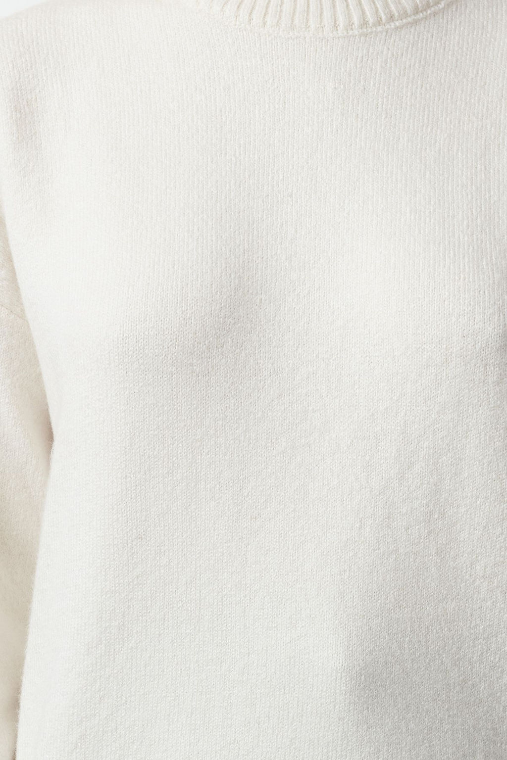 Ekru Oversize Yunlu Basic Triko Kazak TWOAW25KZ00051 - Trendyolmilla фото 4