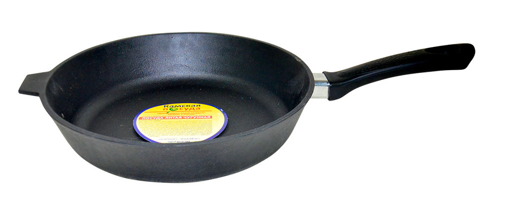 Сковорода литая чугунная 280*60 с бакелитовой ручкой б8060