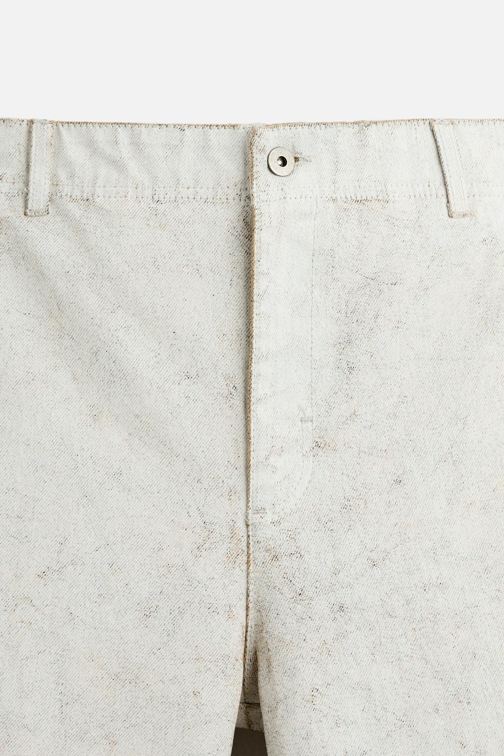 LIMITED EDITION WAXED TROUSERS - Zara фото 8