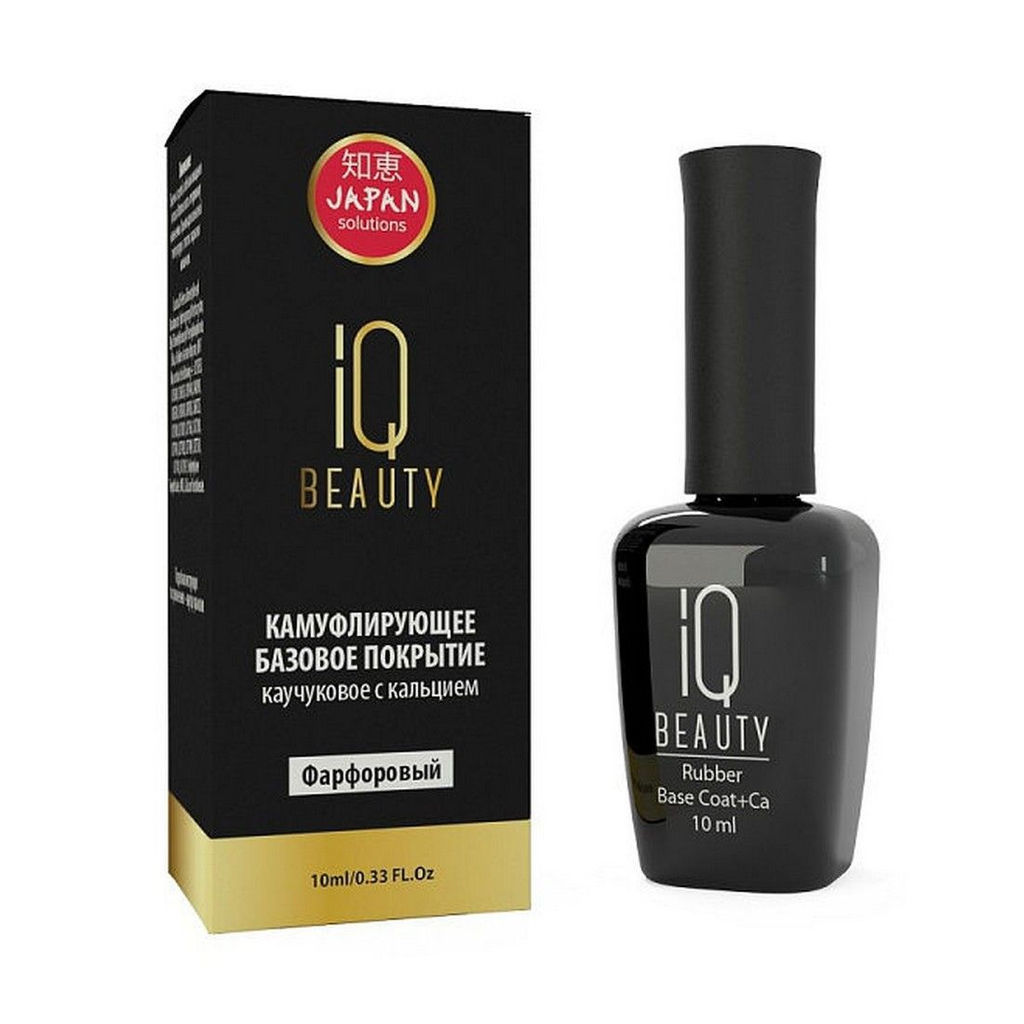 IQ Beauty Каучуковое базовое покрытие с кальцием, фарфоровый, 10 мл  фото 2