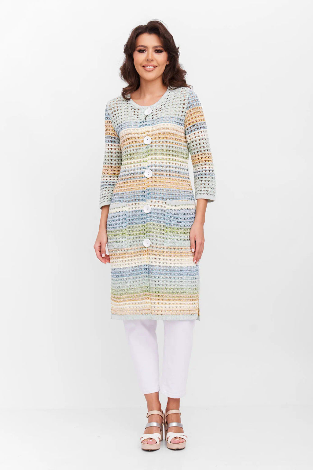 ЗЛАТА Кардиган Н 725*/оливка