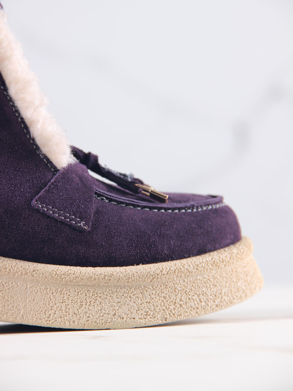 Ботинки EDART 307.florida be.сливовая замша/мех - Ed'art фото 7