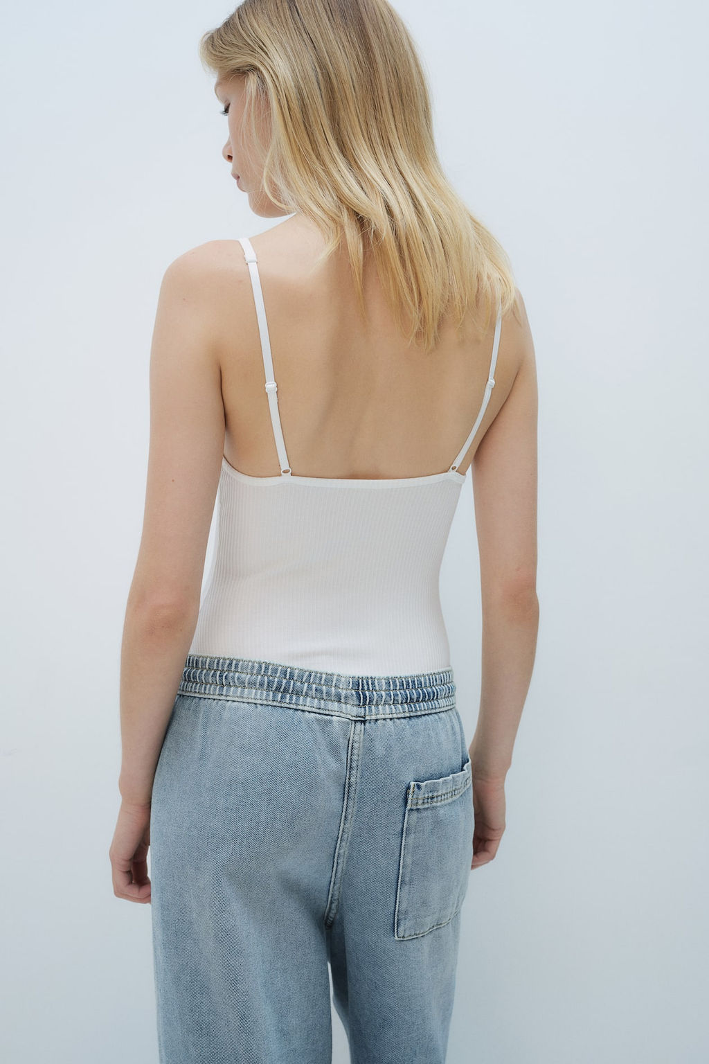 Pantalon sin cierre en denim - H&m фото 4