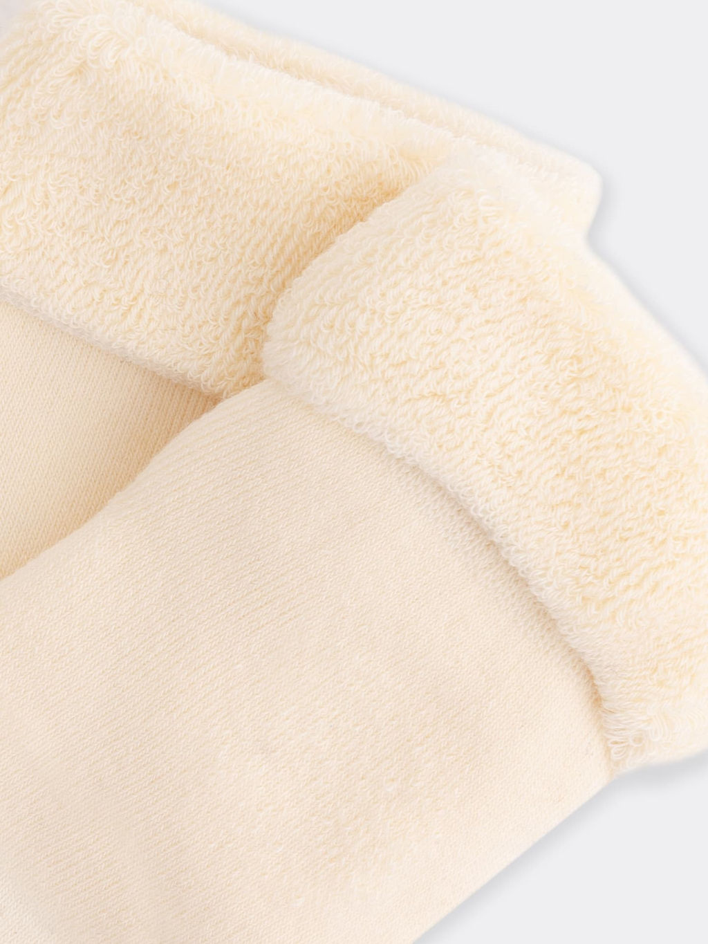 Цена за 5 пар! Теплые детские носки кремового цвета - Mark formelle фото 4