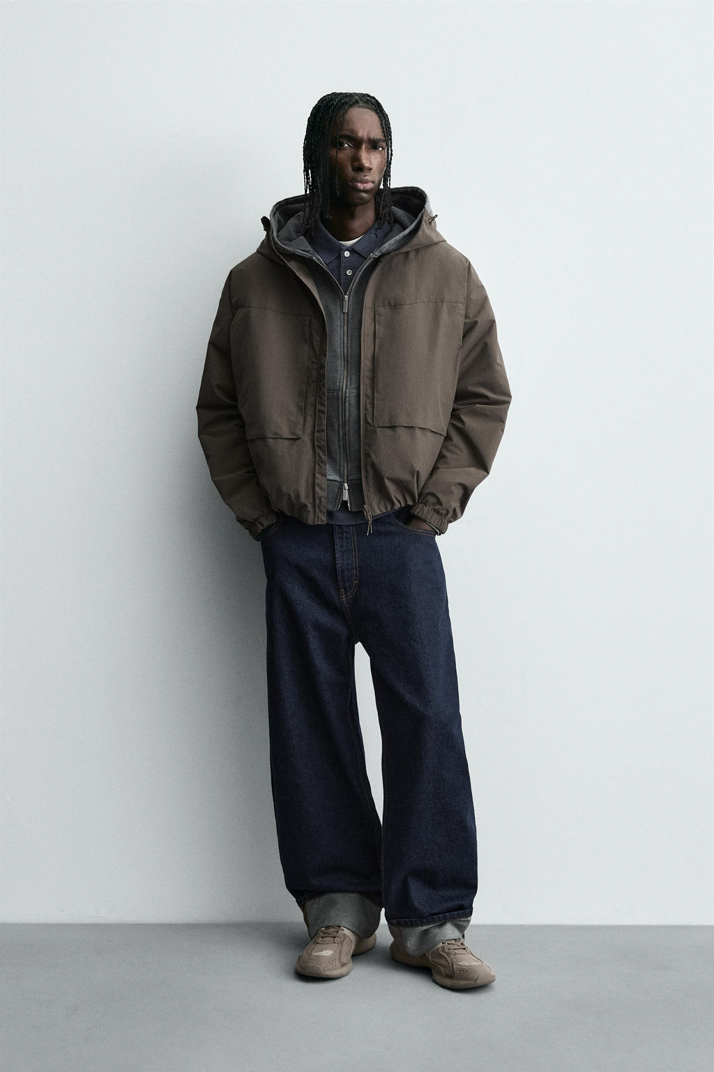 COMBINED FLEECE TECHNICAL JACKET