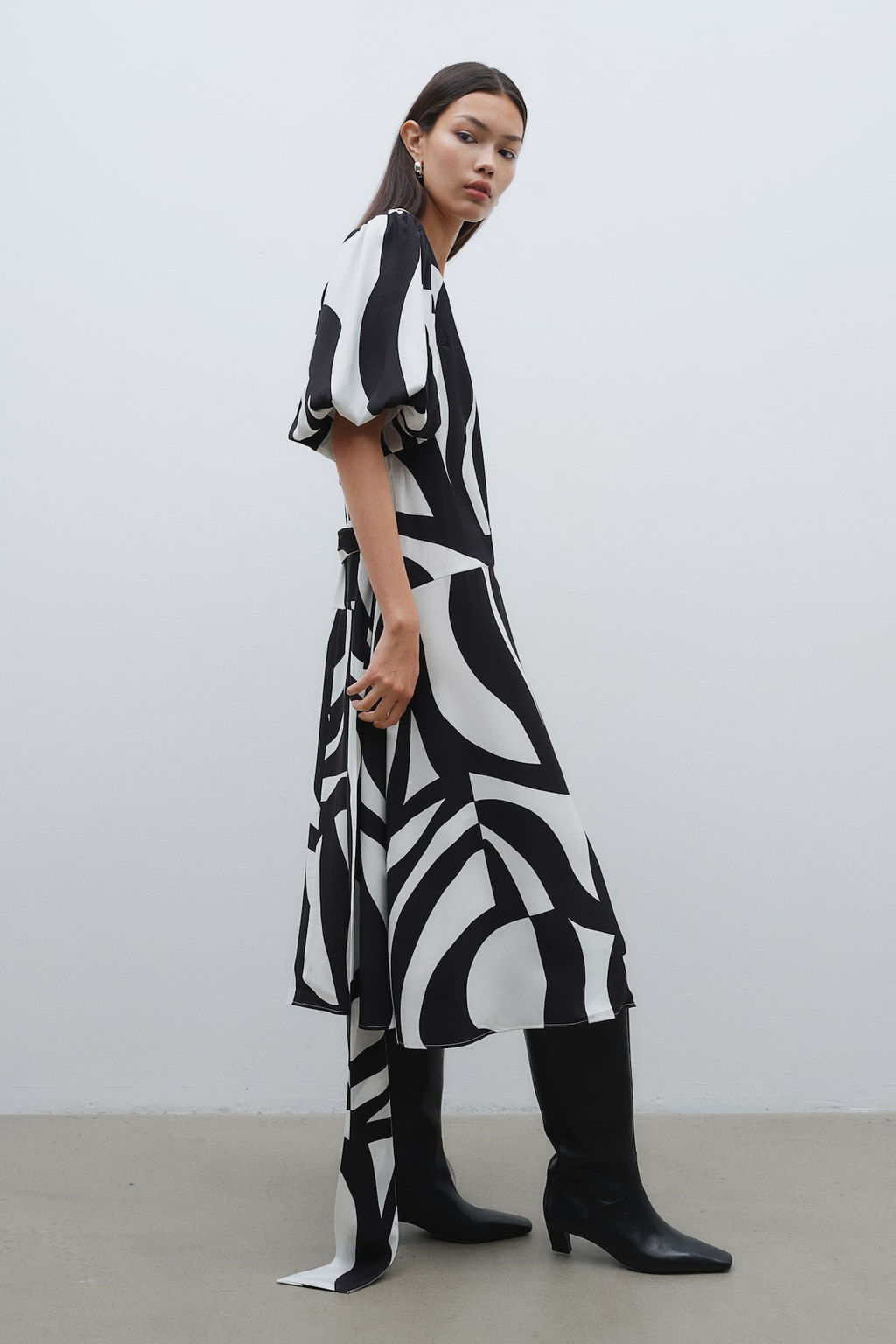 Vestido con cinturon de anudar