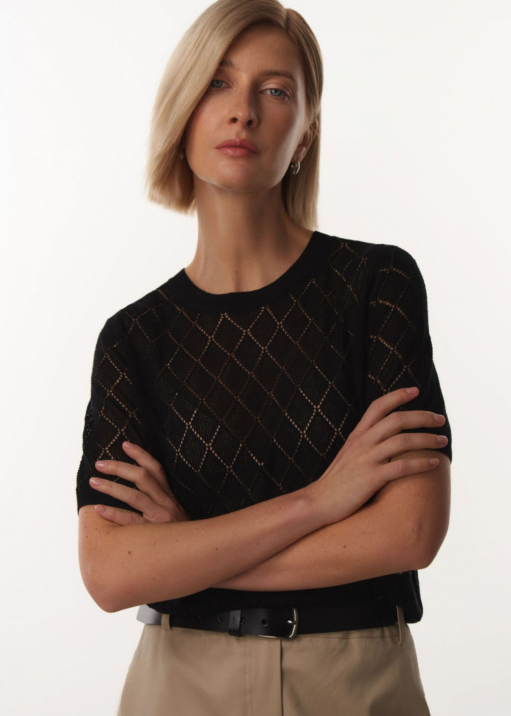 Conso/KJS 230778 - black Футболка Женская