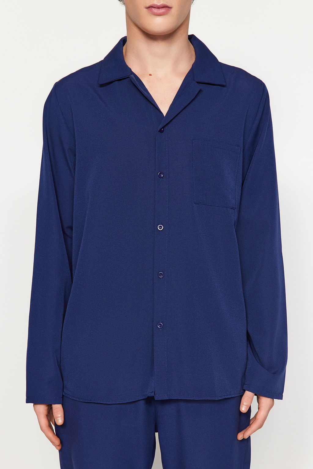 TRENDYOL MAN Gri Regular Fit Dokuma Pijama Tak?m? TMNAW24PT00057 - Trendyolmilla фото 6