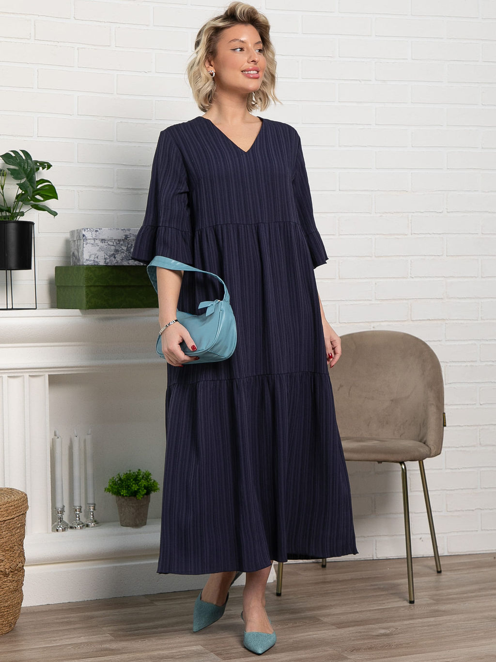 Платье бохо Марисоль (темно-синее) П15387-8М - Lt collection фото 6