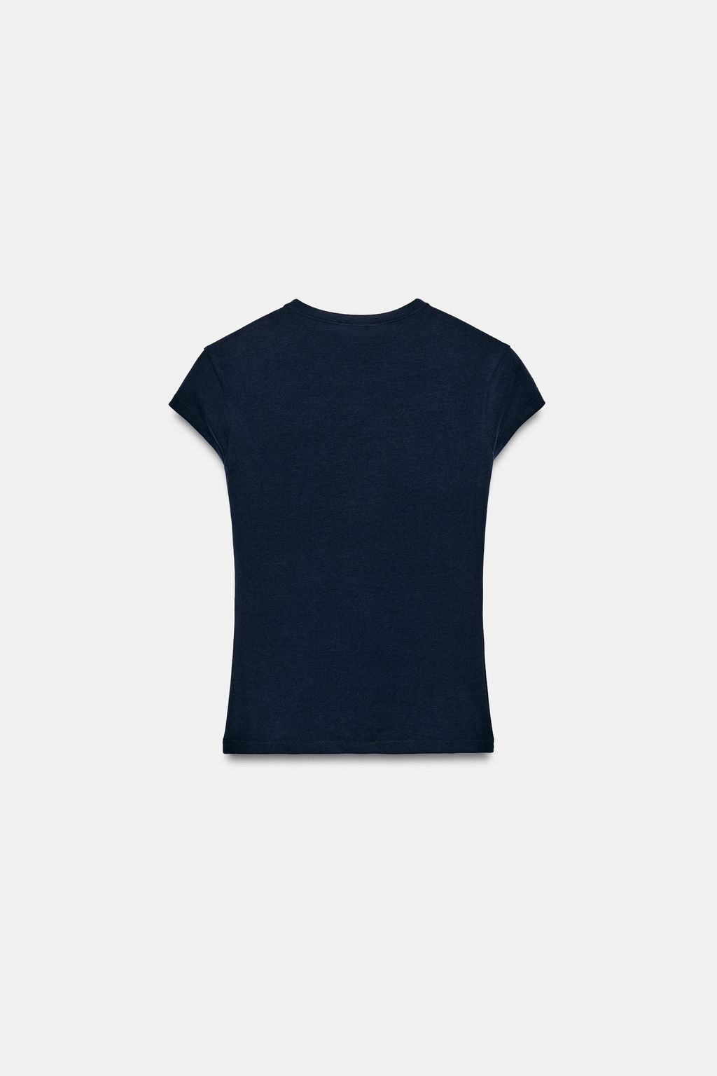 CAMISETA ENTALLADA MANGA CORTA / Marino - Zara фото 8