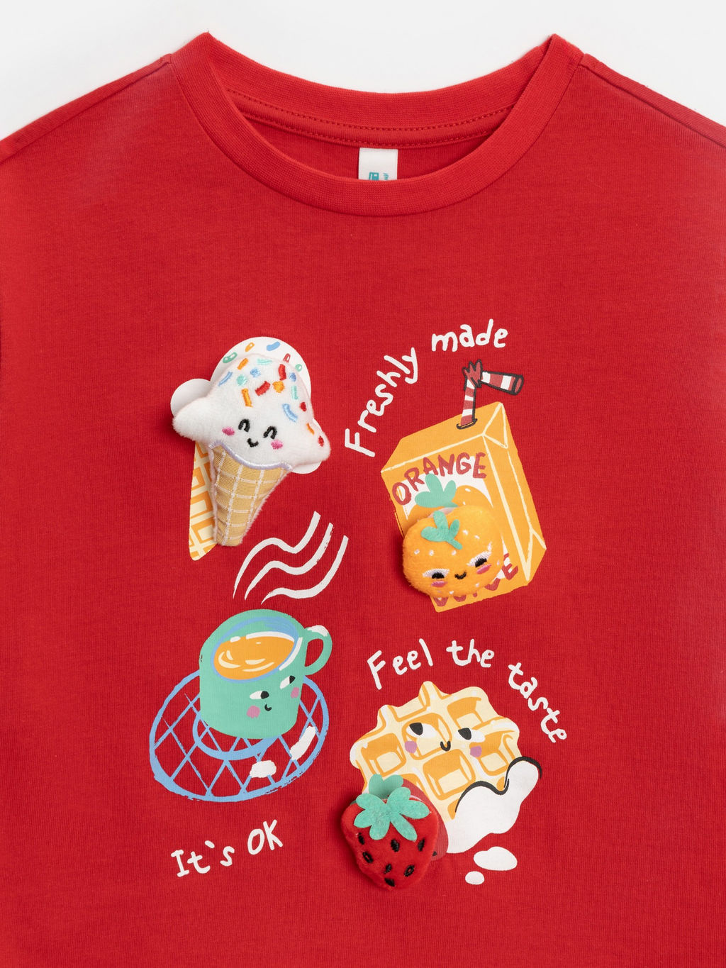 ACOOLA / Футболка детская для девочек Klarita1 красный  фото 4