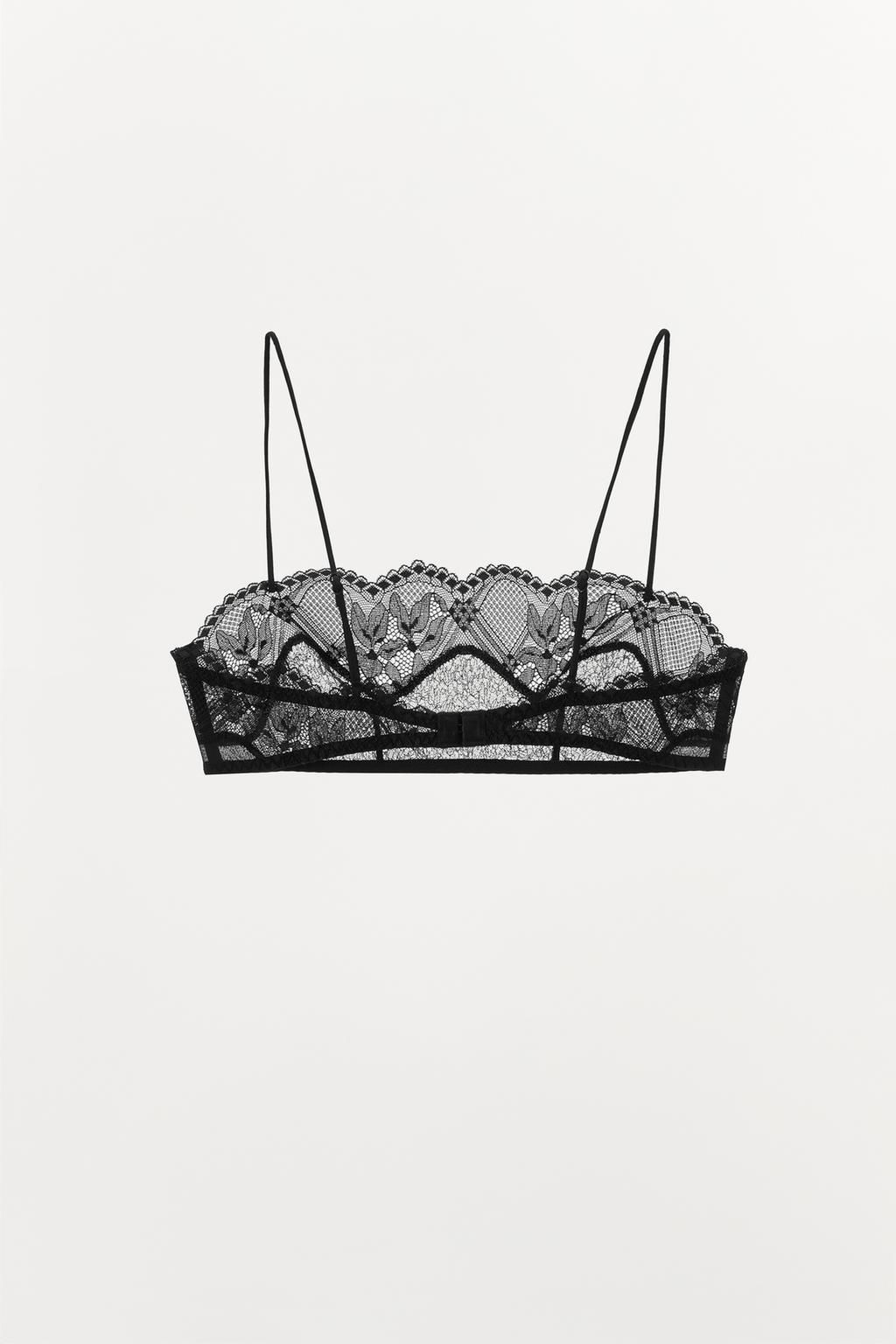 LACE BANDEAU BRALETTE - Zara фото 6