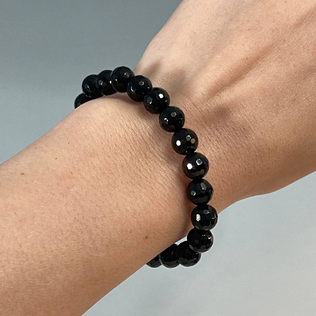 Браслет из черного Агата 18 см