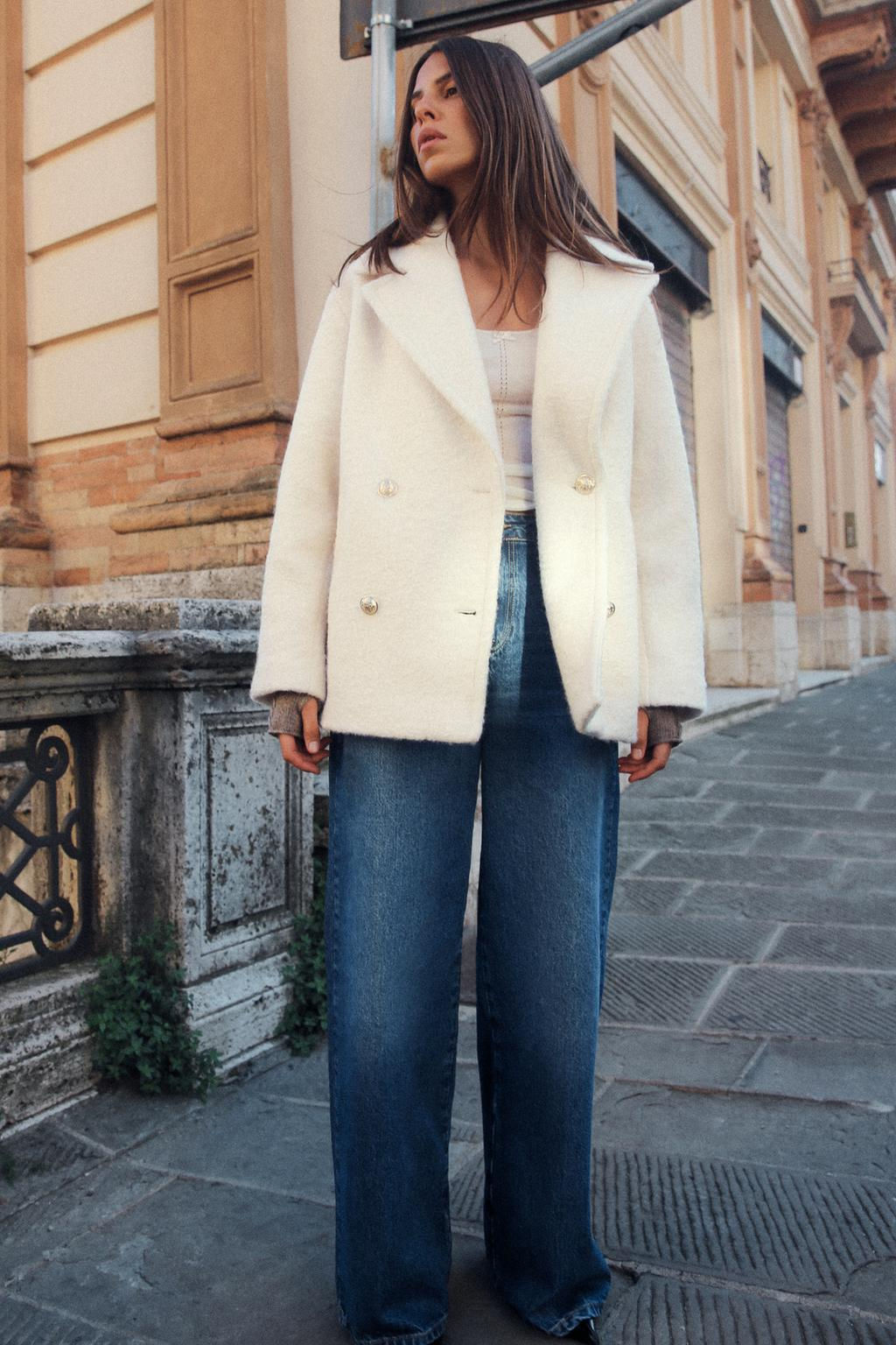 BOUCLE DOUBLE-BREASTED COAT - Zara фото 9