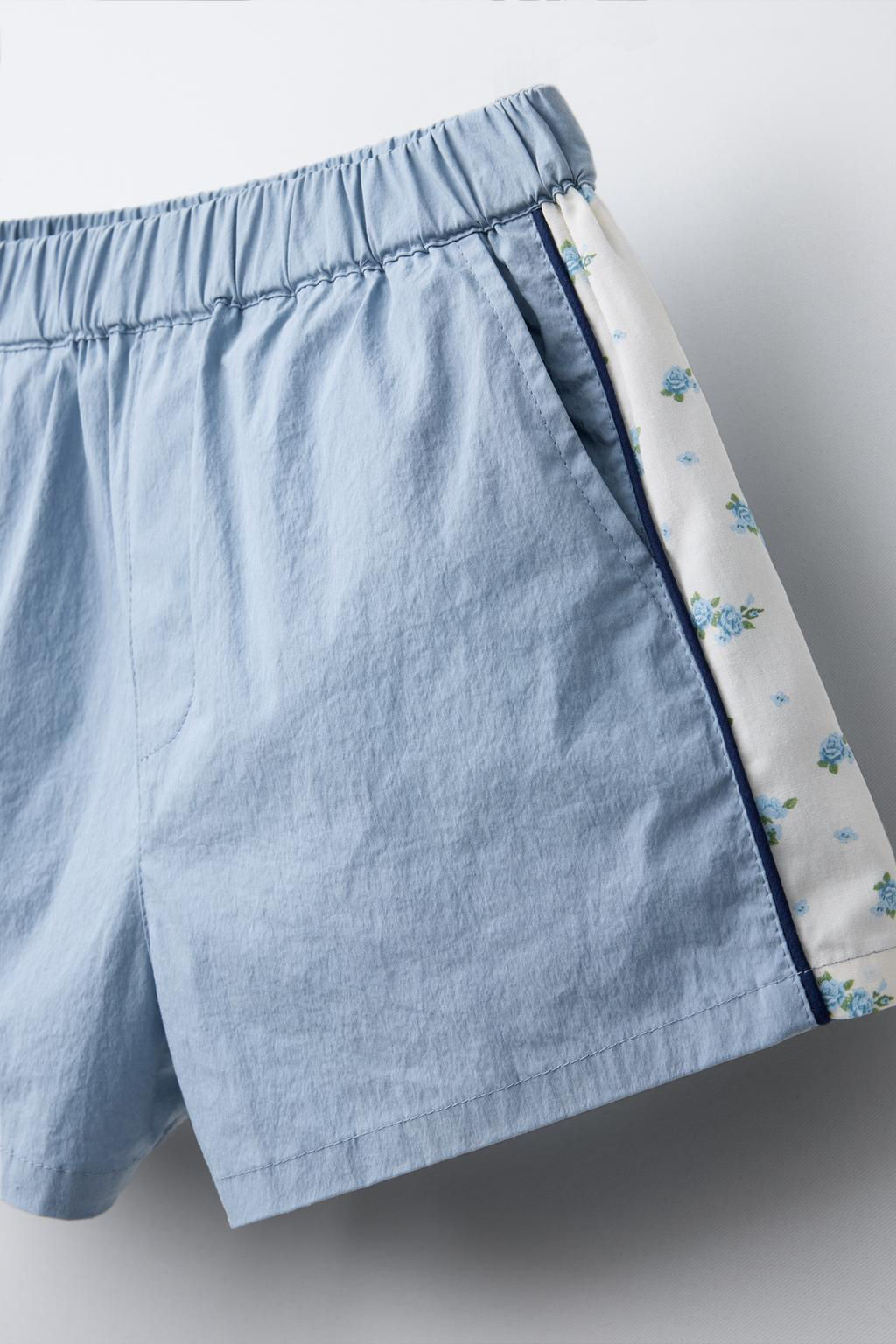 FLORAL TECHNICAL BERMUDA SHORTS - Zara фото 3