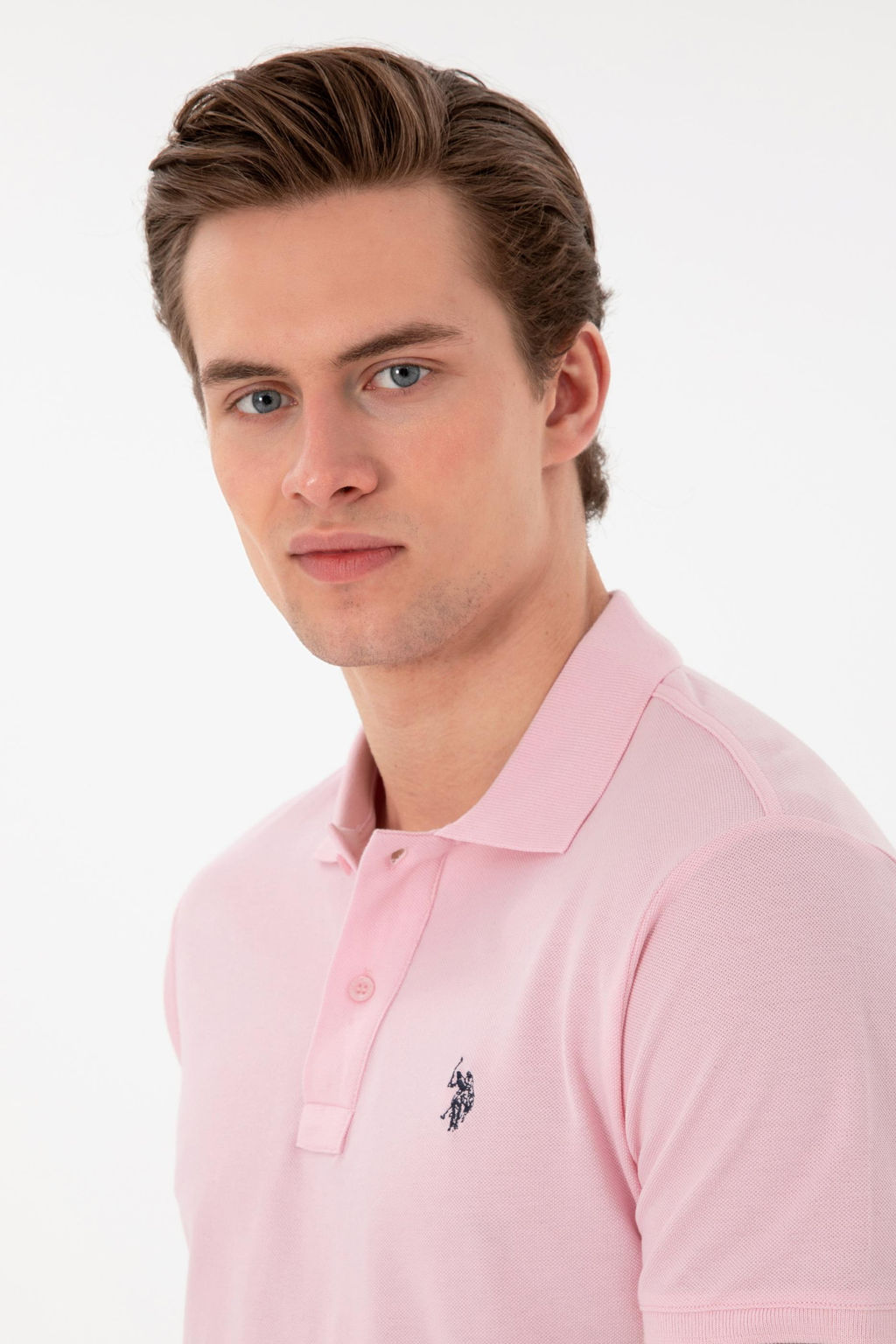 Erkek Slim Fit Polo Yaka A__k Pembe Basic Ti__rt Sepette S_rpriz _ndirim - U.s. polo assn фото 2