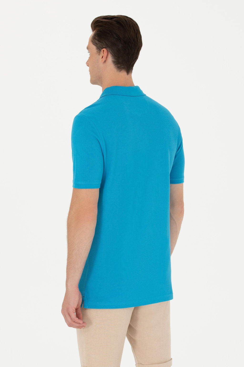 Мужская кобальтово-синяя базовая футболка - U.s. polo assn фото 12