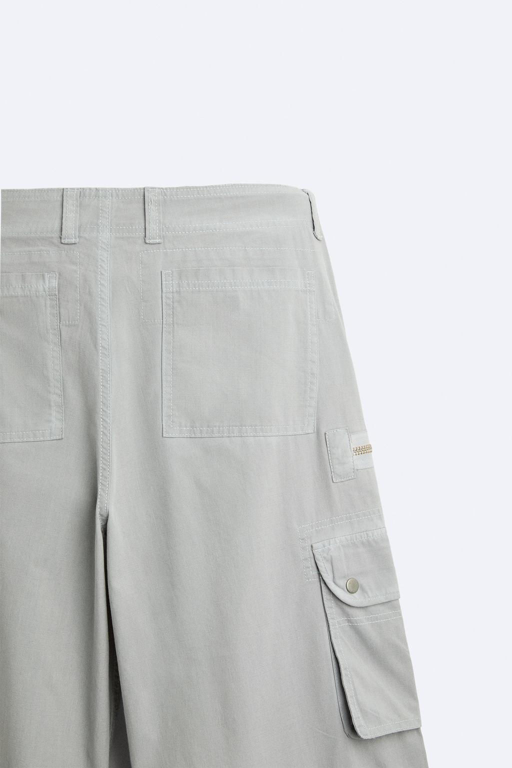 OVERDYED CARGO TROUSERS - Zara фото 9