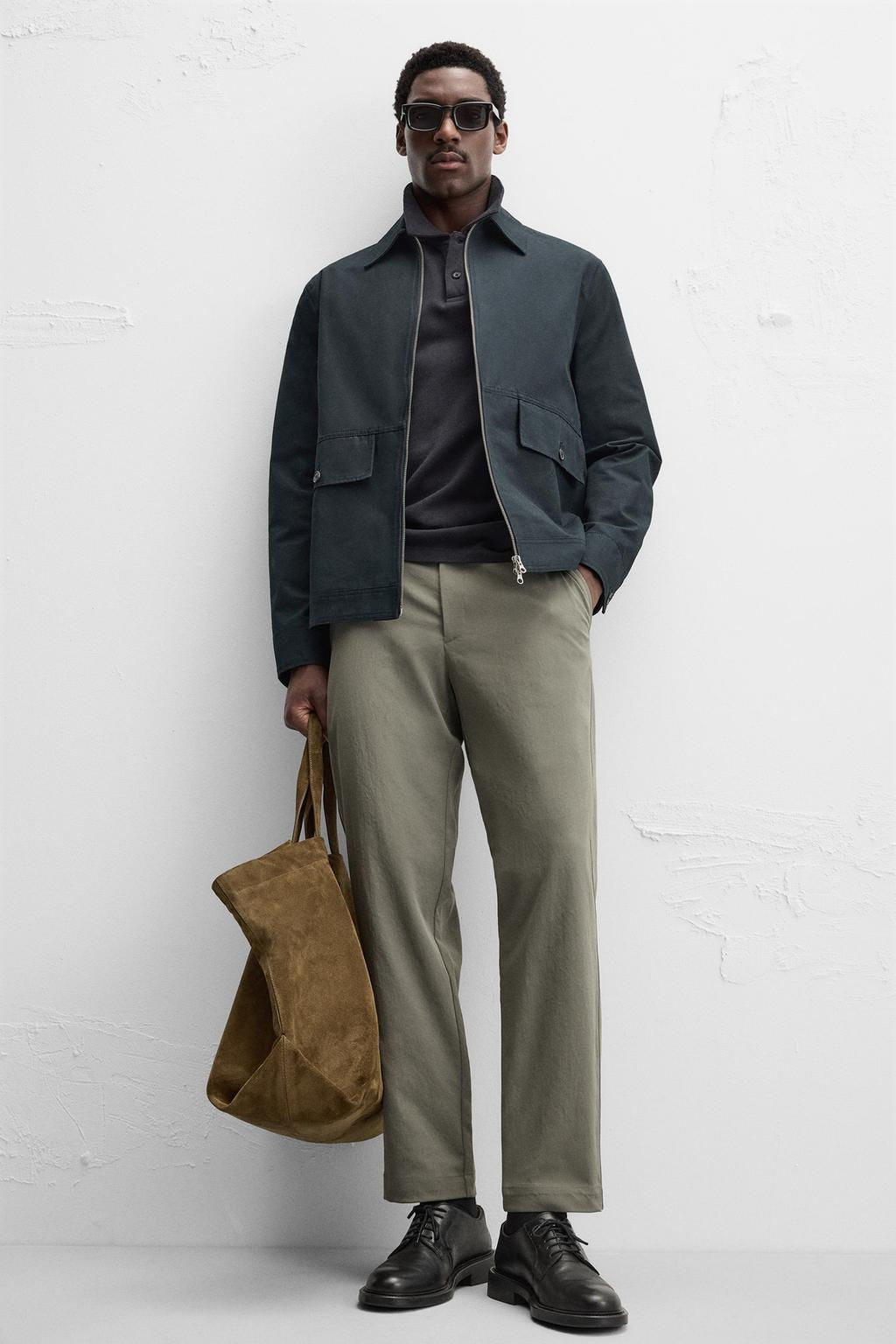 QUICK DRY CHINO TROUSERS - Zara фото 25