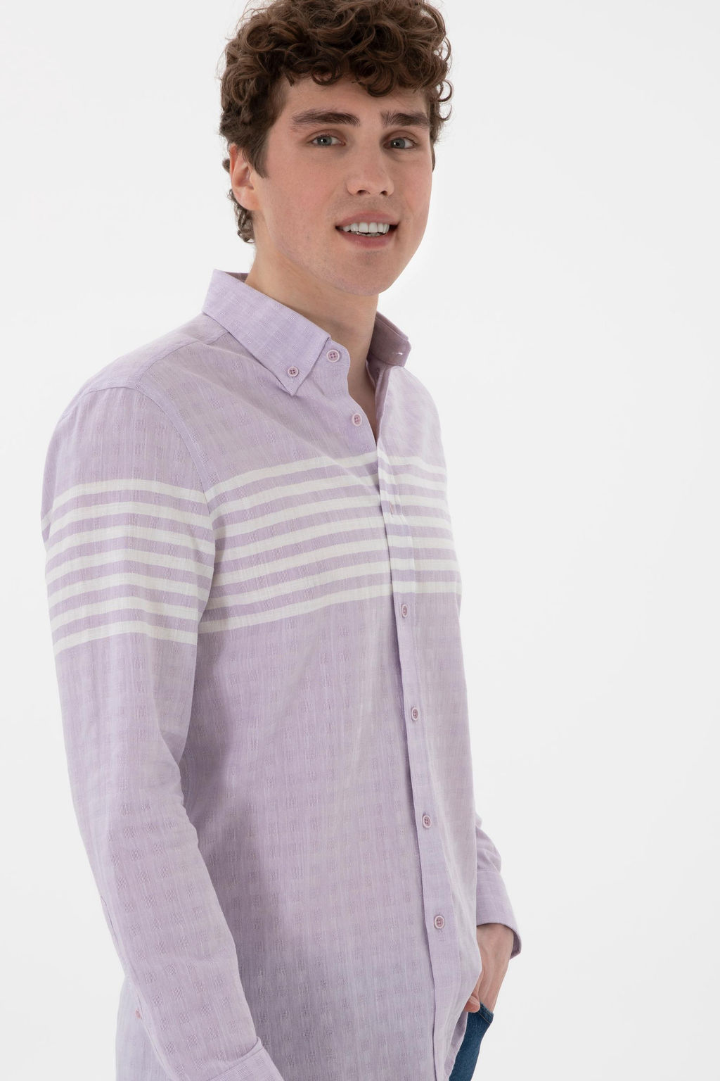 Erkek Lila Uzun Kollu G_mlek Sepette S_rpriz _ndirim - U.s. polo assn фото 3