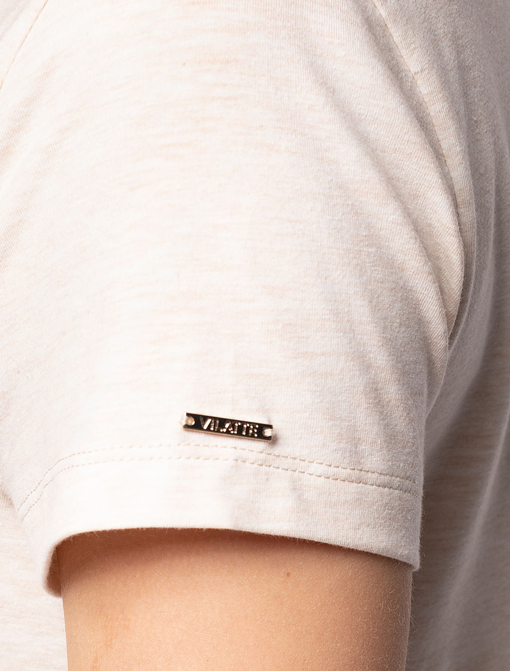 VILATTE / Футболка из премиального хлопка с принтом фольгой  фото 2