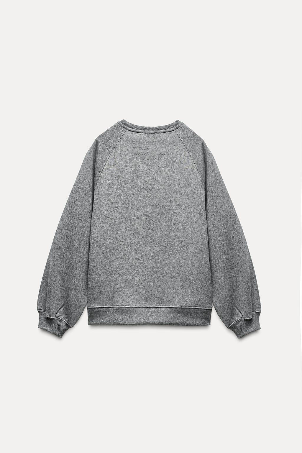 SHINY SLOGAN PLUSH SWEATSHIRT - Zara фото 7