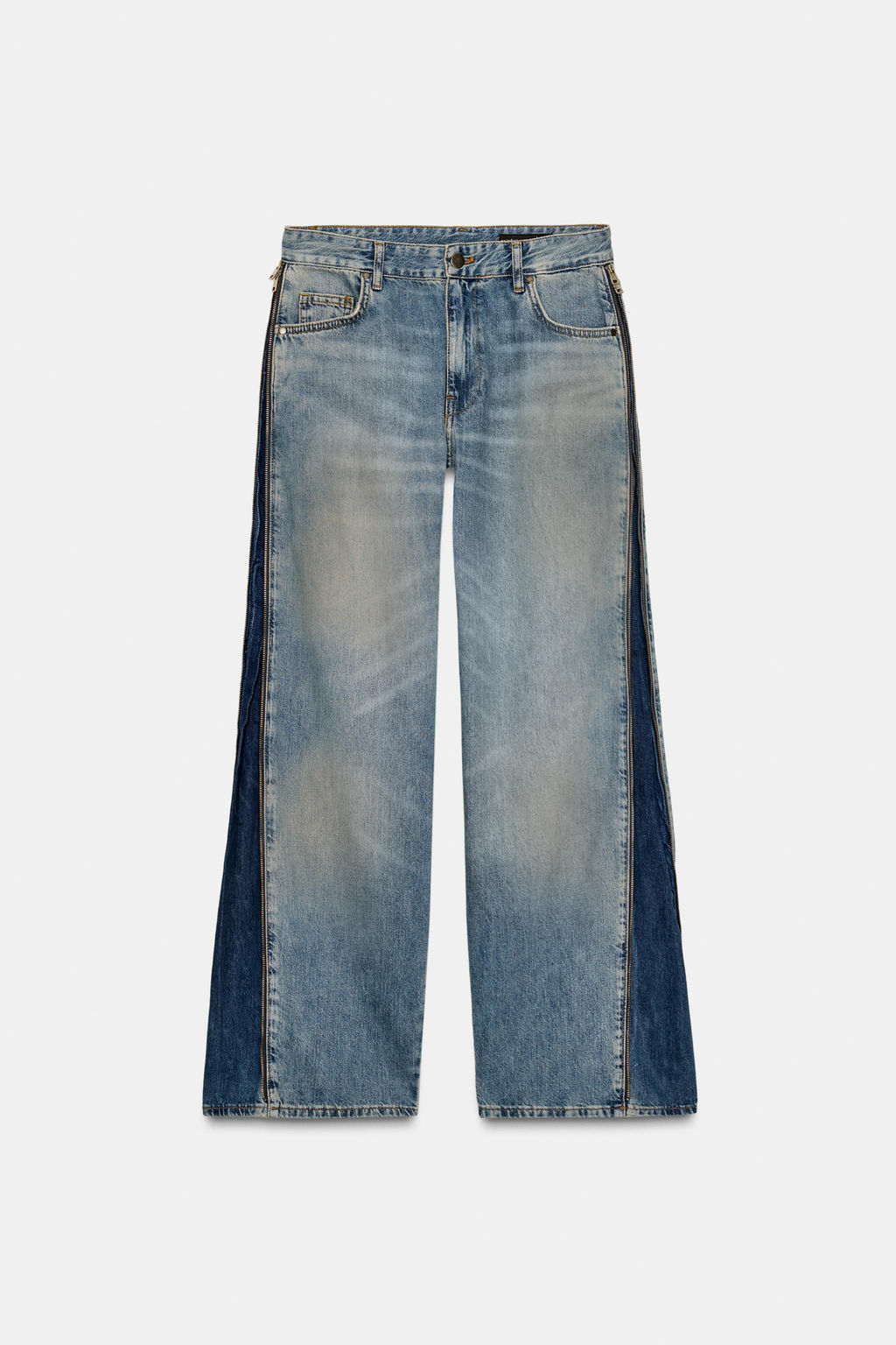 ZW COLLECTION MID-WAIST JEANS WITH ZIPS LIMITED EDITION - Zara фото 8