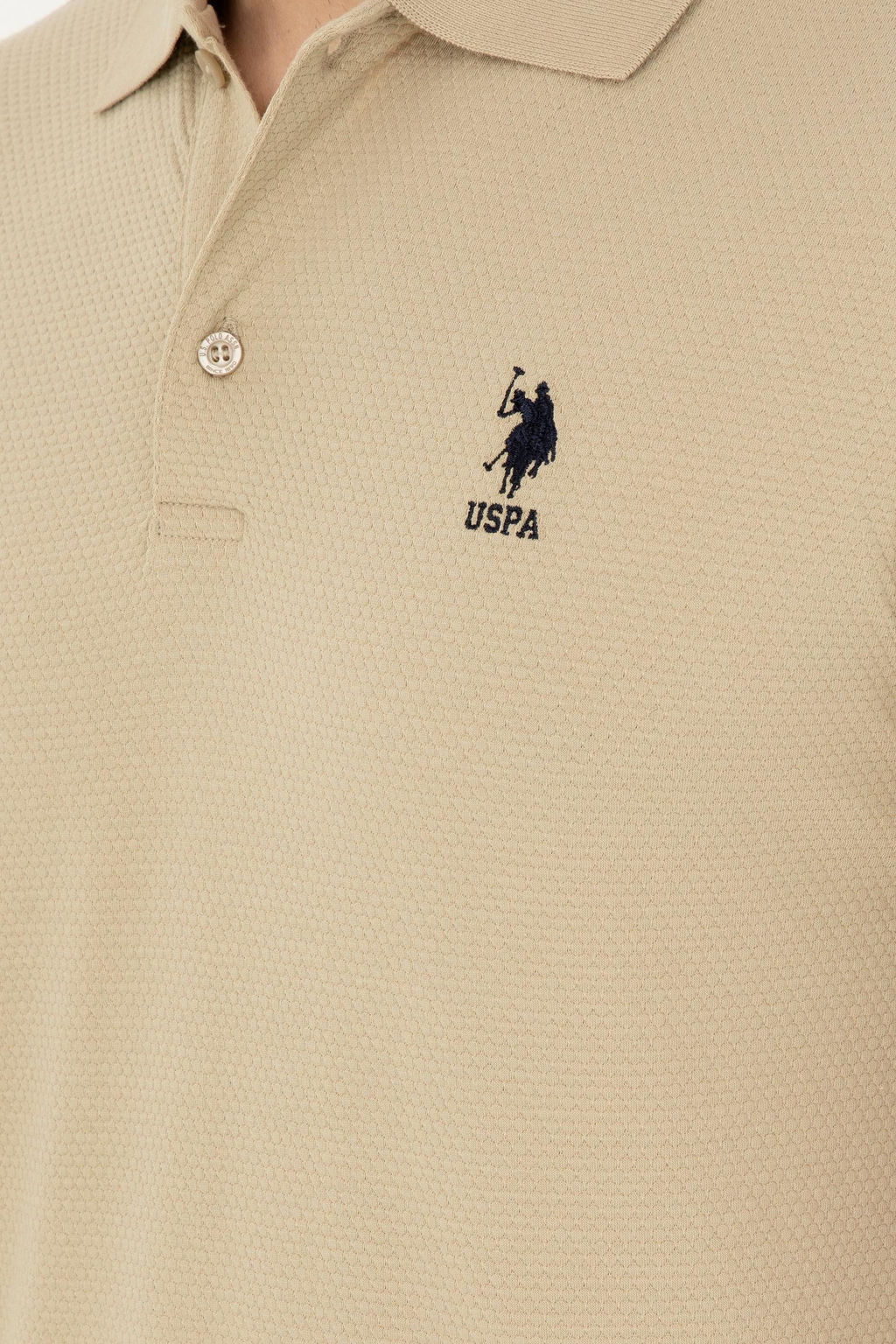 U. S. Polo Assn / Мужская футболка светло-хаки - U.s. polo assn фото 14