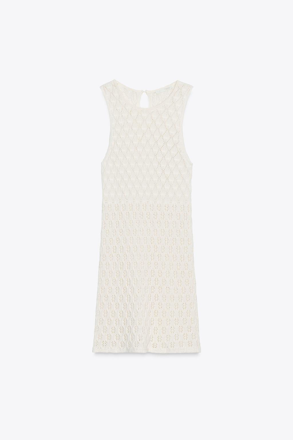 CUTWORK HALTER SHORT DRESS