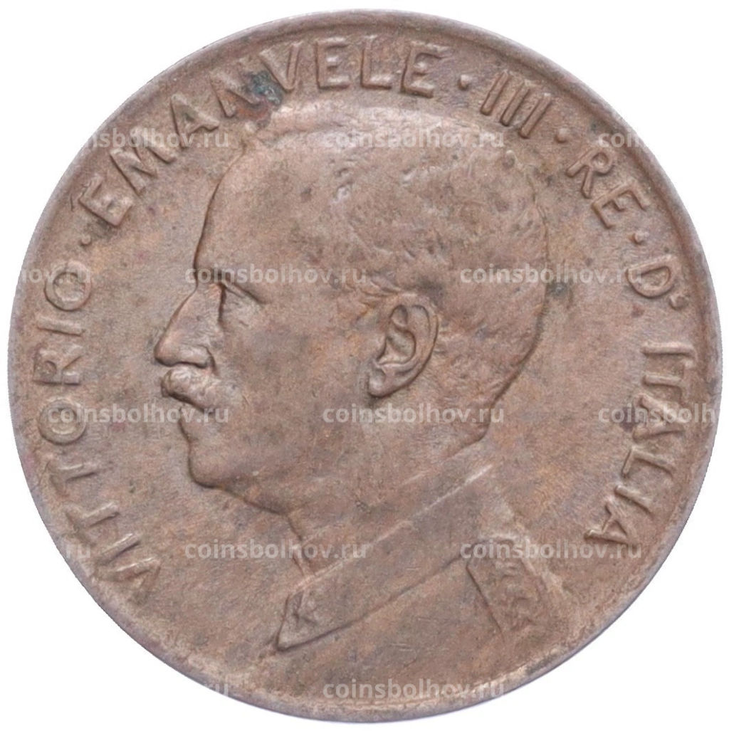 Монета 2 чентезимо 1917 года Италия