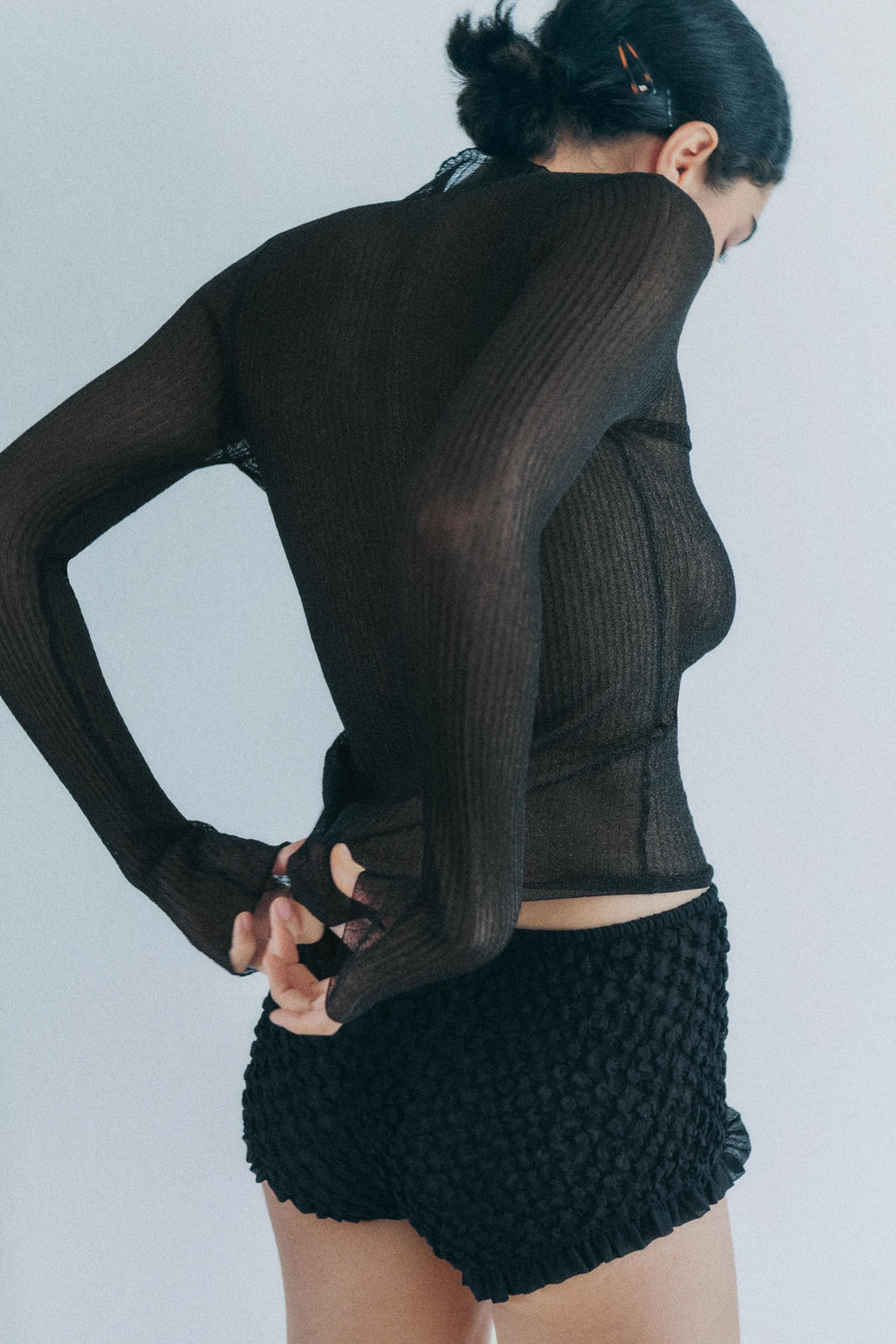 METALLIC THREAD KNIT TOP - Zara фото 3
