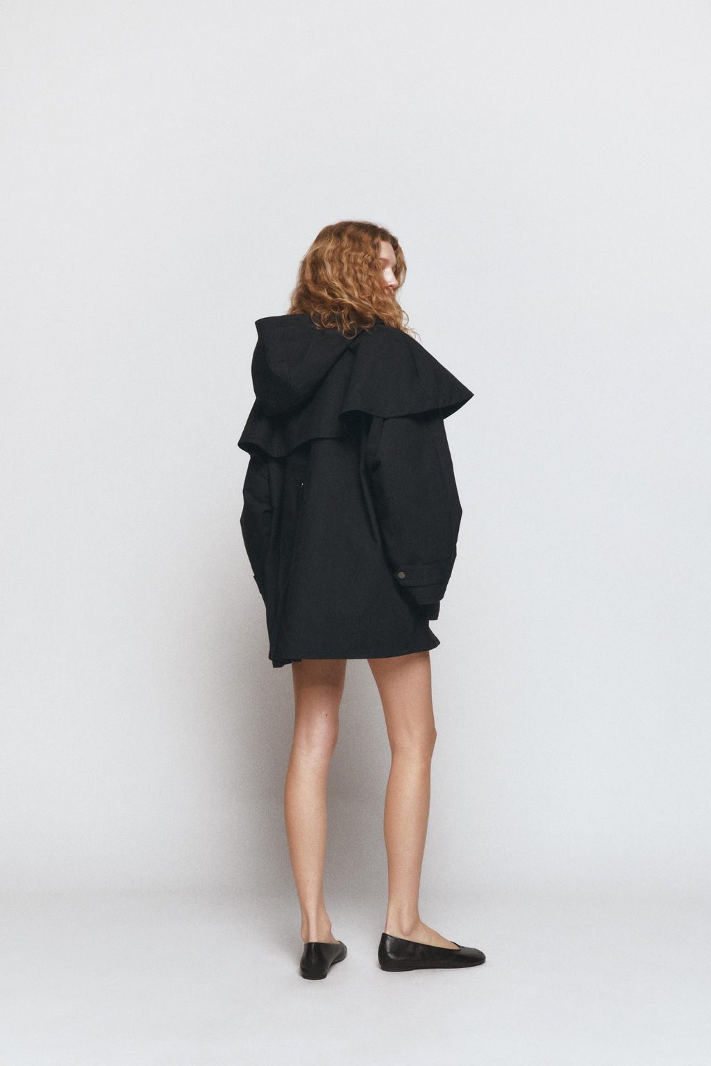 CONTRAST COLLAR HOODED TRENCH COAT ZW COLLECTION LIMITED EDITION - Zara фото 11