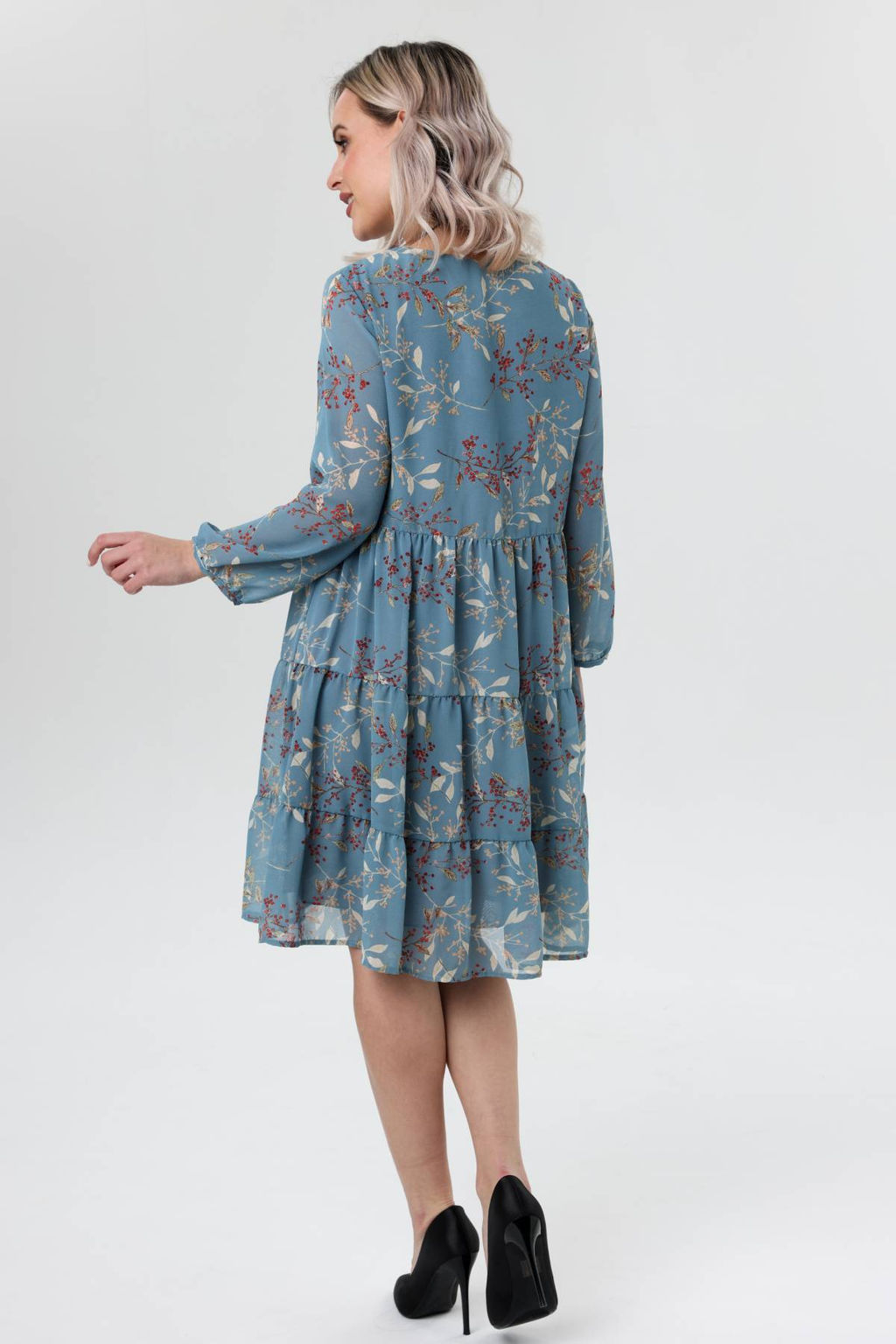 Платье женское 5980/30/Топленое молоко, синий - Rise фото 6