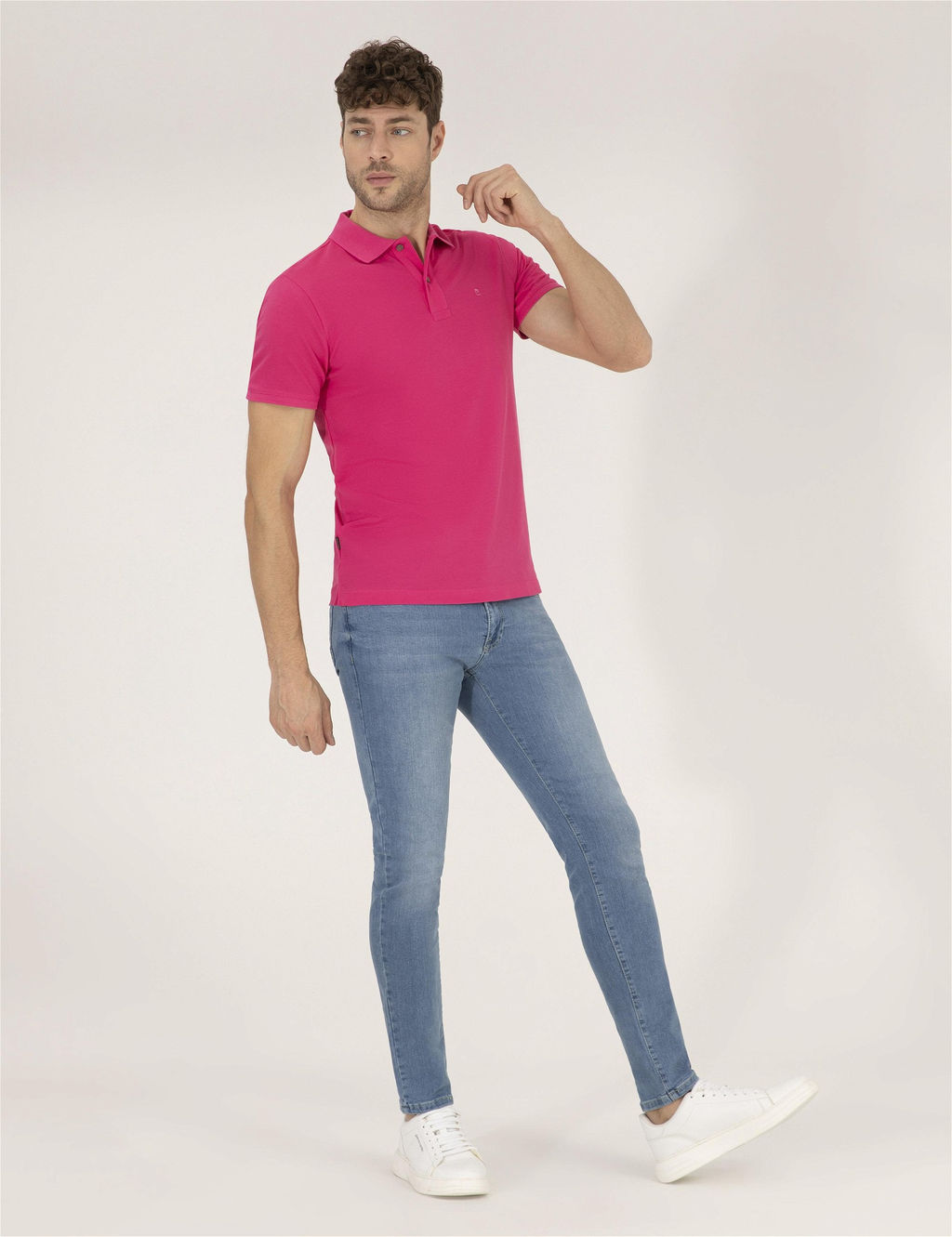 Pembe Slim Fit Polo Yaka Basic Ti__rt - Pierre cardin фото 4