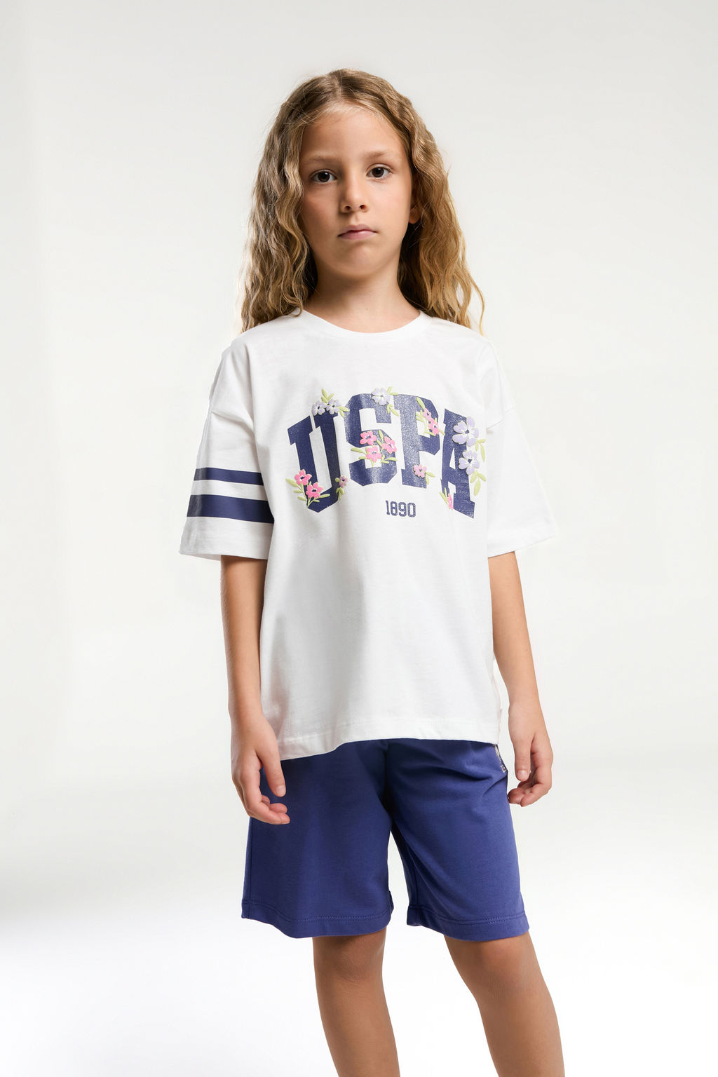 K_z _ocuk Mor _ortlu Pijama Tak_m_ Sepette S_rpriz _ndirim - U.s. polo assn фото 7