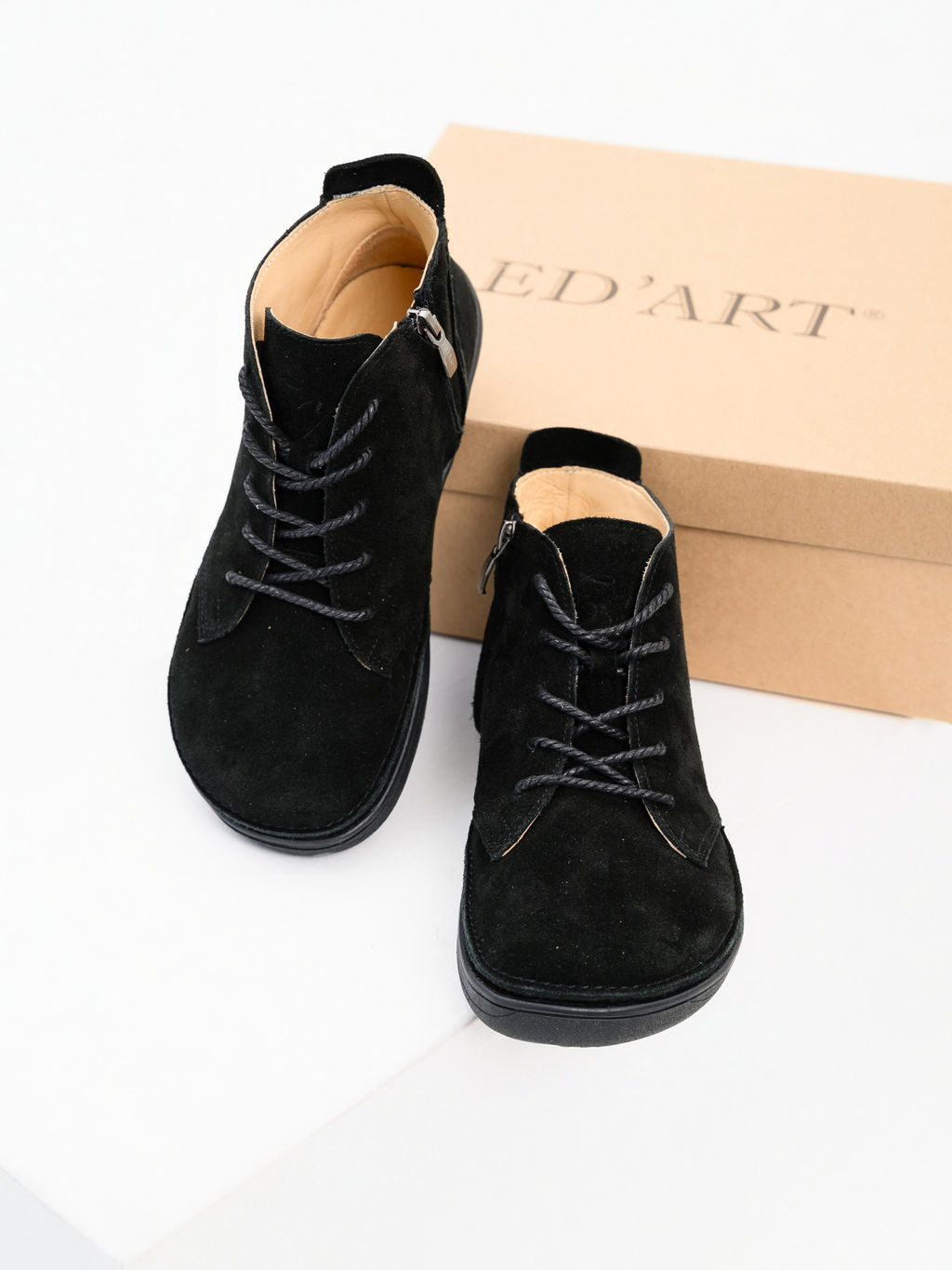 Босоногие ботинки 210.NATAbl.Черная замша