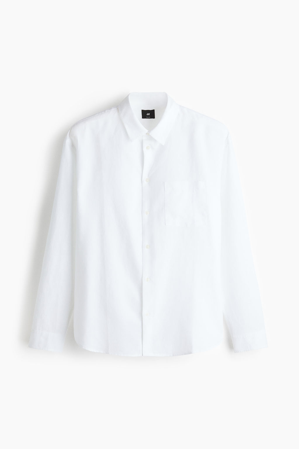 Camisa en mezcla de lino Relaxed Fit - H&m фото 6