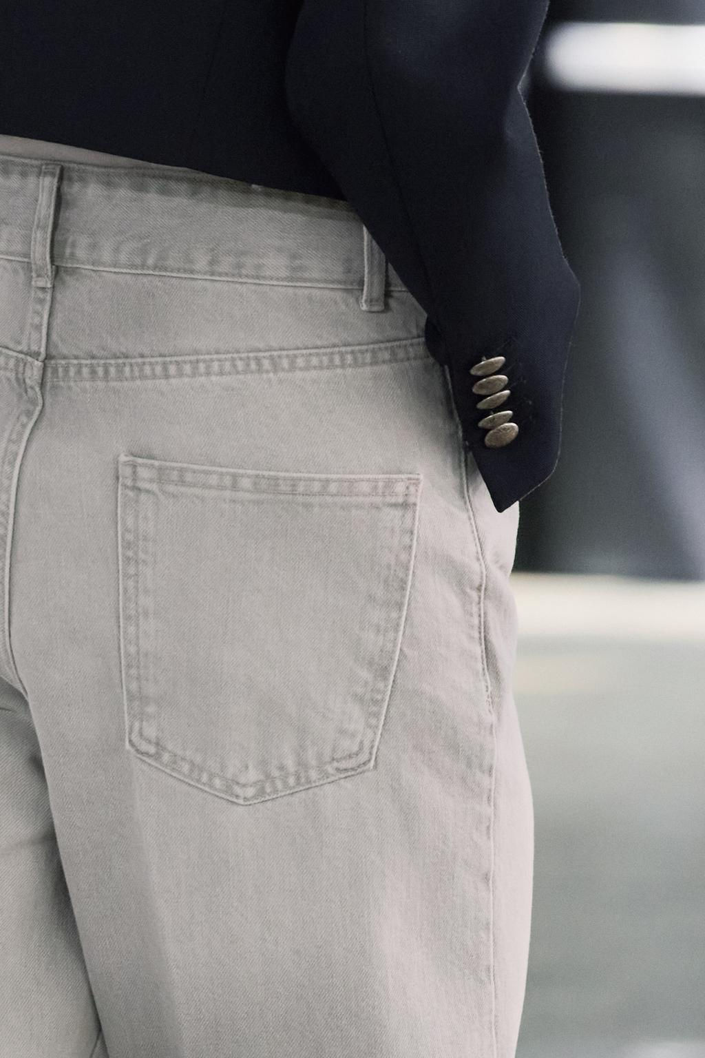 ZW COLLECTION WIDE-LEG HIGH-WAIST JEANS - Zara фото 4