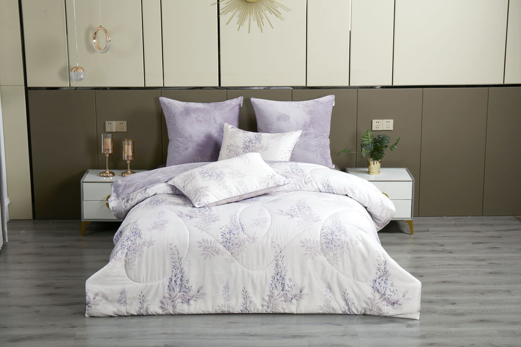 Комплект с одеялом Акация (лаванда платина) ABC Egypt Cotton