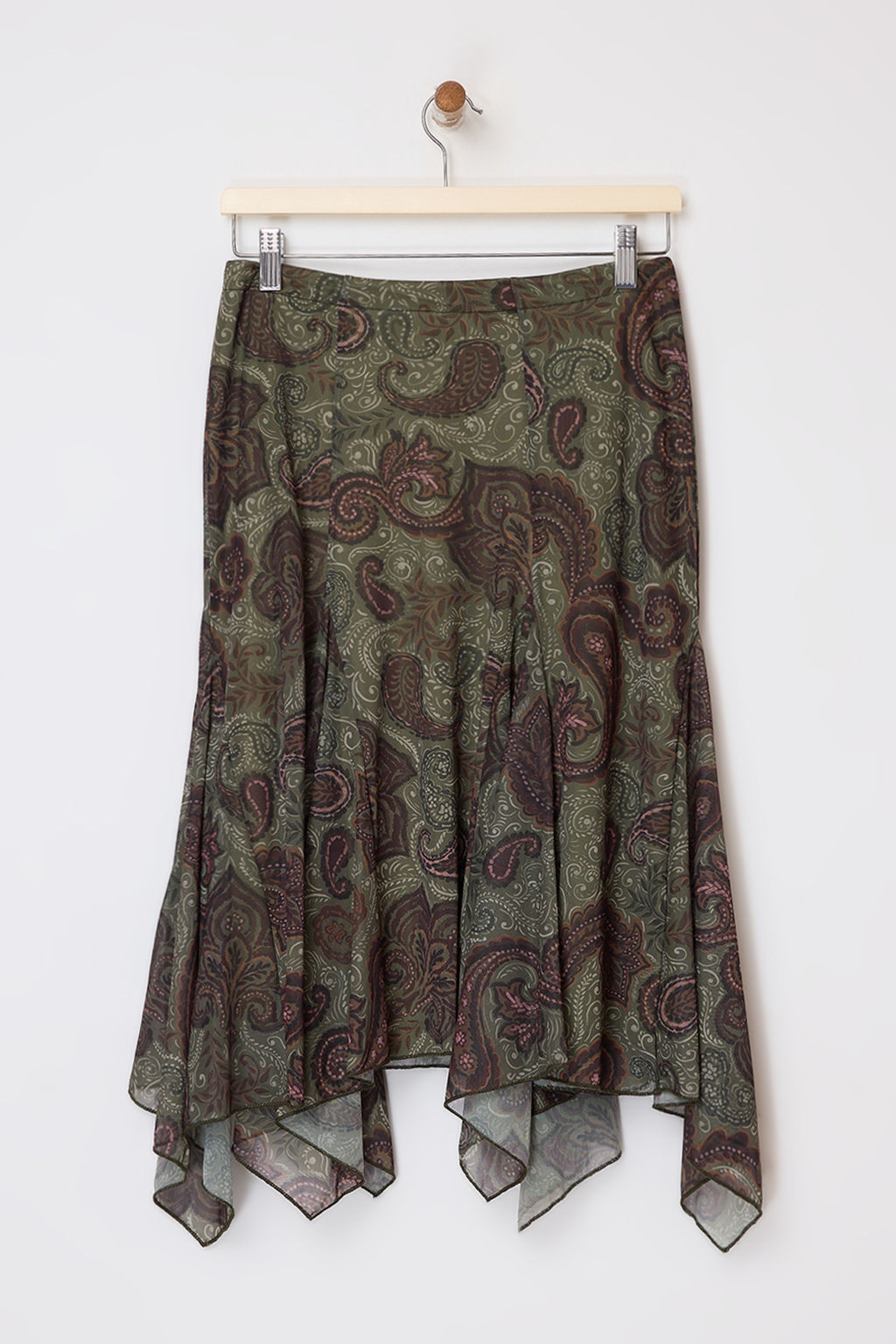 Cok Renkli Cicekli A-Kesim/Can Form Volanl?/F?rf?rl? Normal Bel Midi Tul Orme Etek TWOSS26ET00019 - Trendyolmilla фото 11