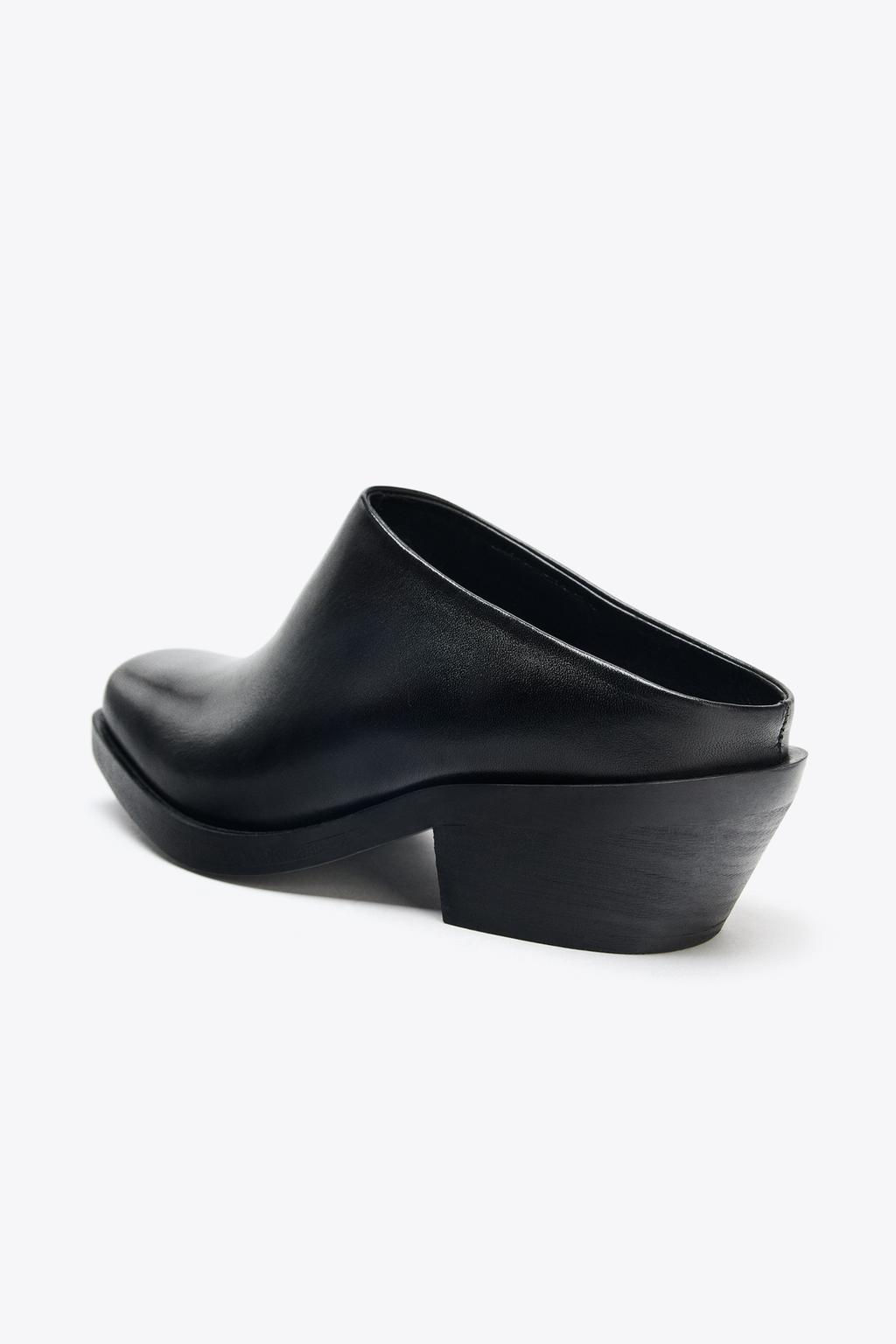 LEATHER BIKER CLOGS - Zara фото 7