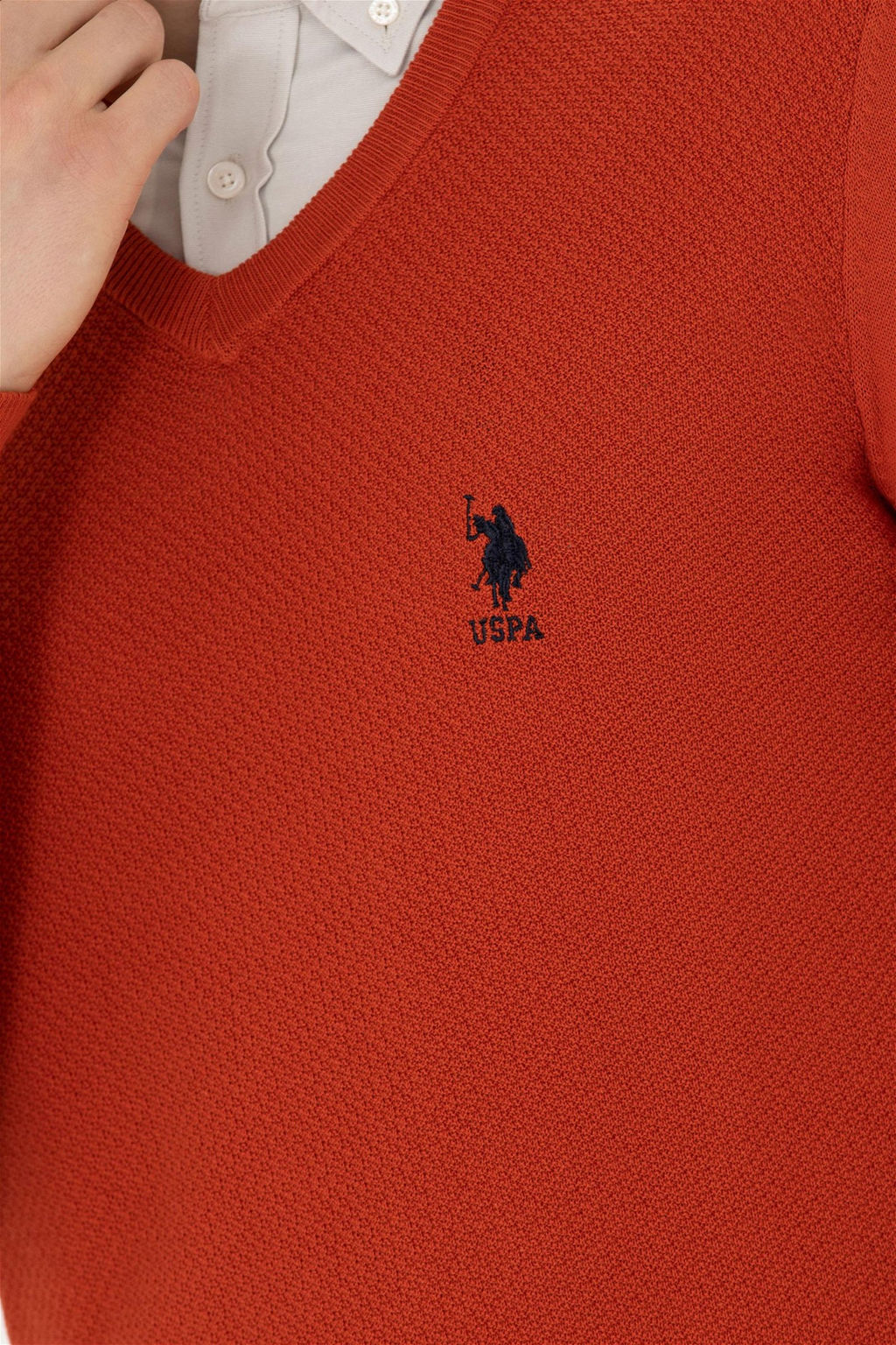 Мужской базовый свитер с плиткой Неожиданная скидка в корзине - U.s. polo assn фото 7