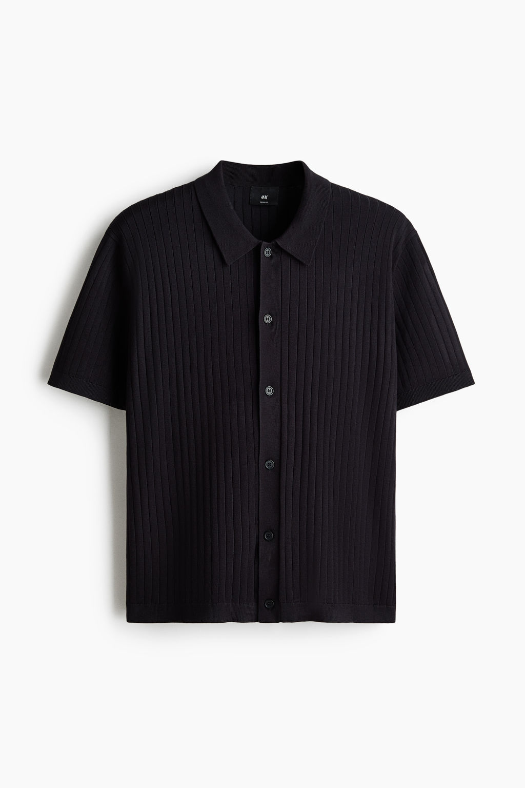 Camisa en punto de canal? Regular Fit - H&m фото 3