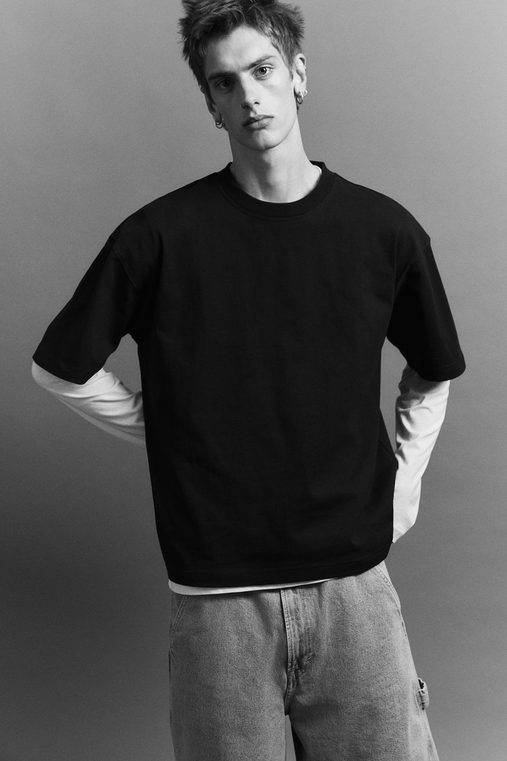 Camiseta de algodon Oversized Fit - H&m фото 2